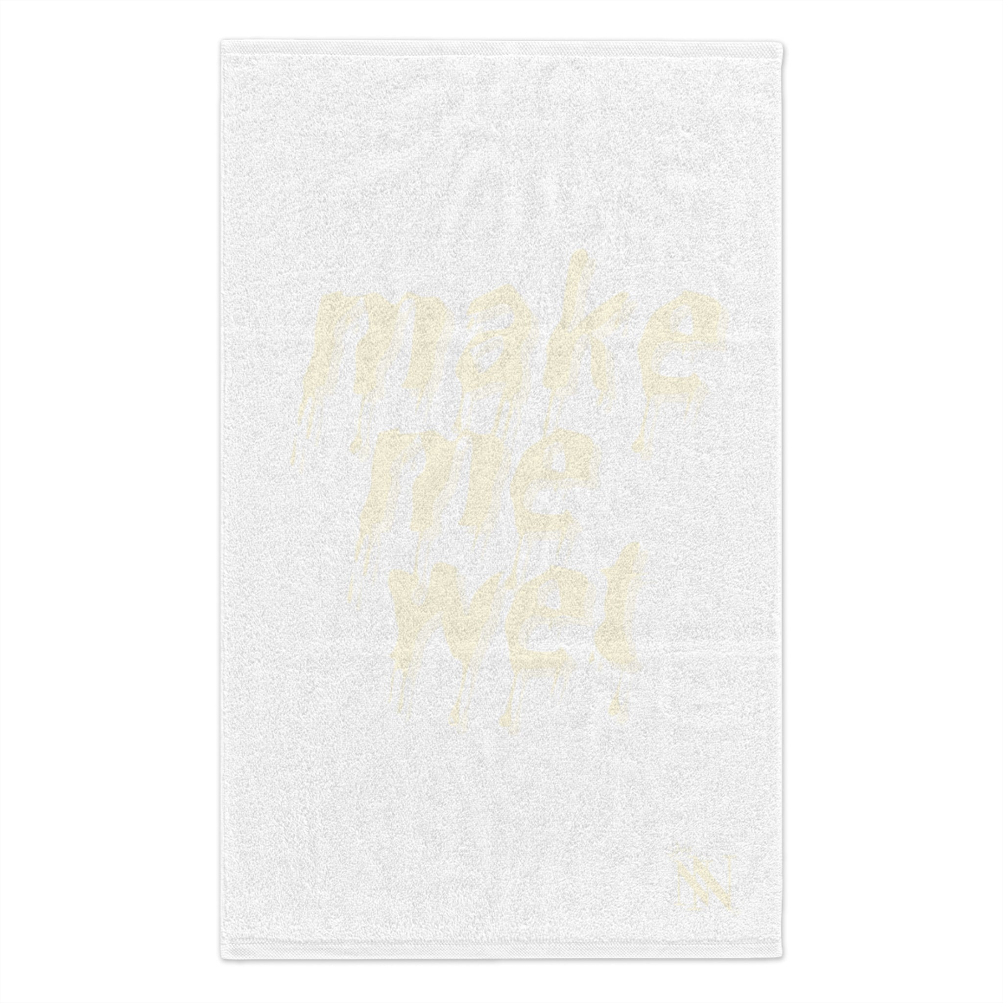 Make Me Wet White | Mix & Match Soft Fun-Flirty Lovers’ Towels