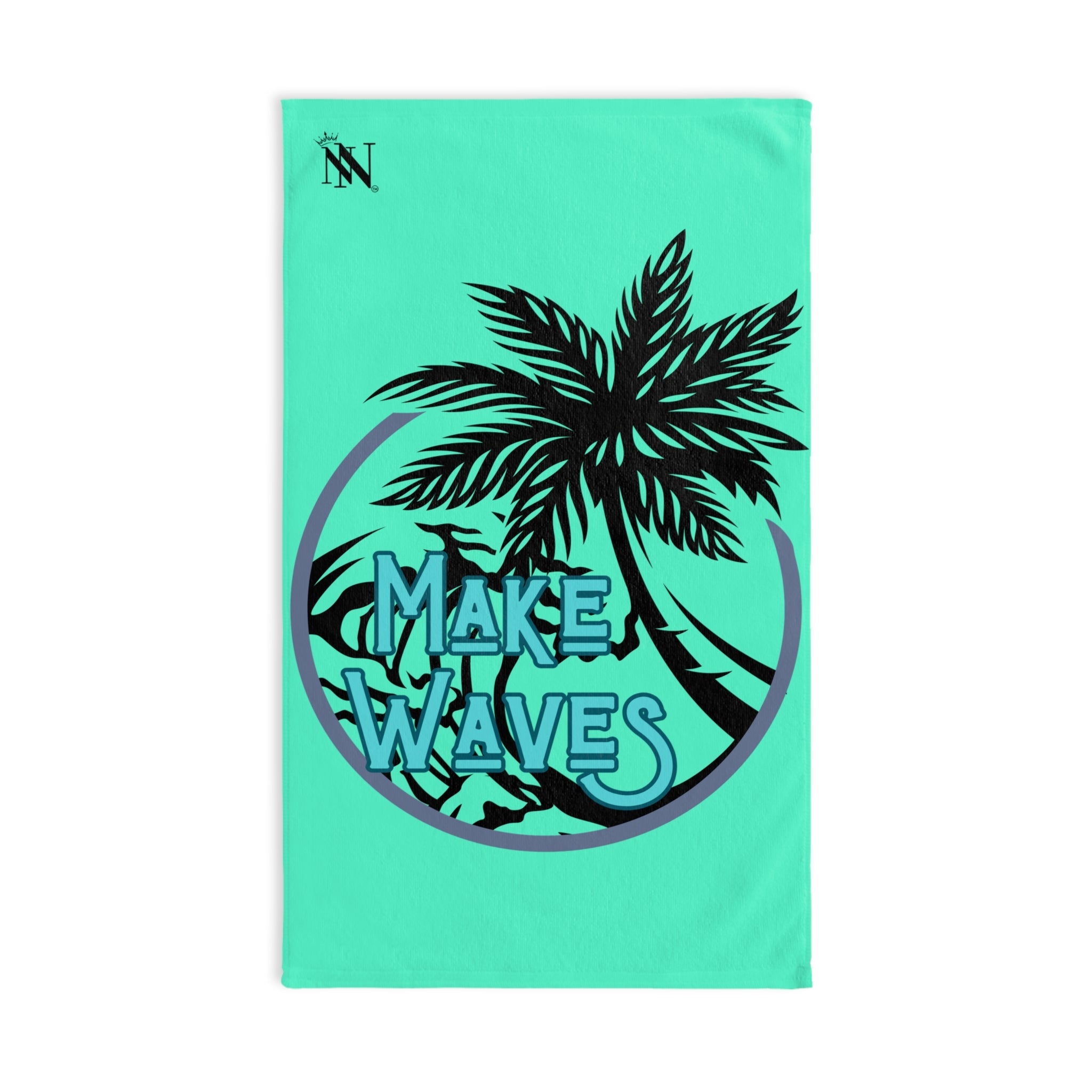 Make Waves Palm Tree Neon Mint | Mix & Match Original Fun-Flirty Lovers’ Towels