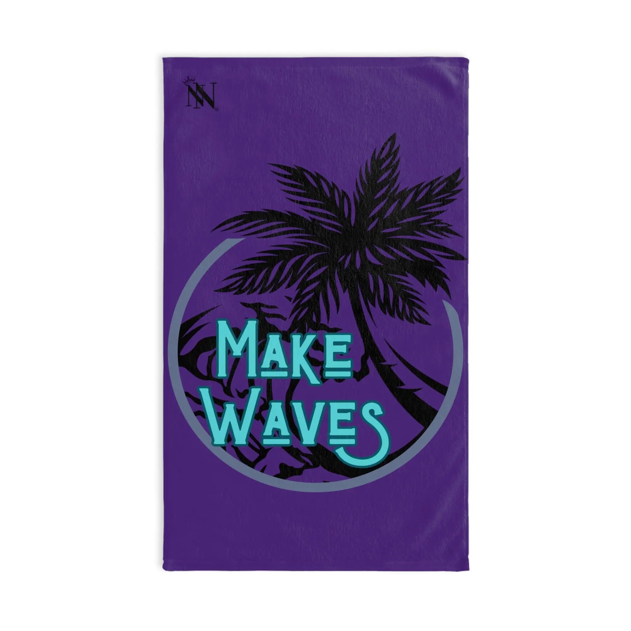 Make Waves Palm Tree Purple | Mix & Match Original Fun-Flirty Lovers’ Towels