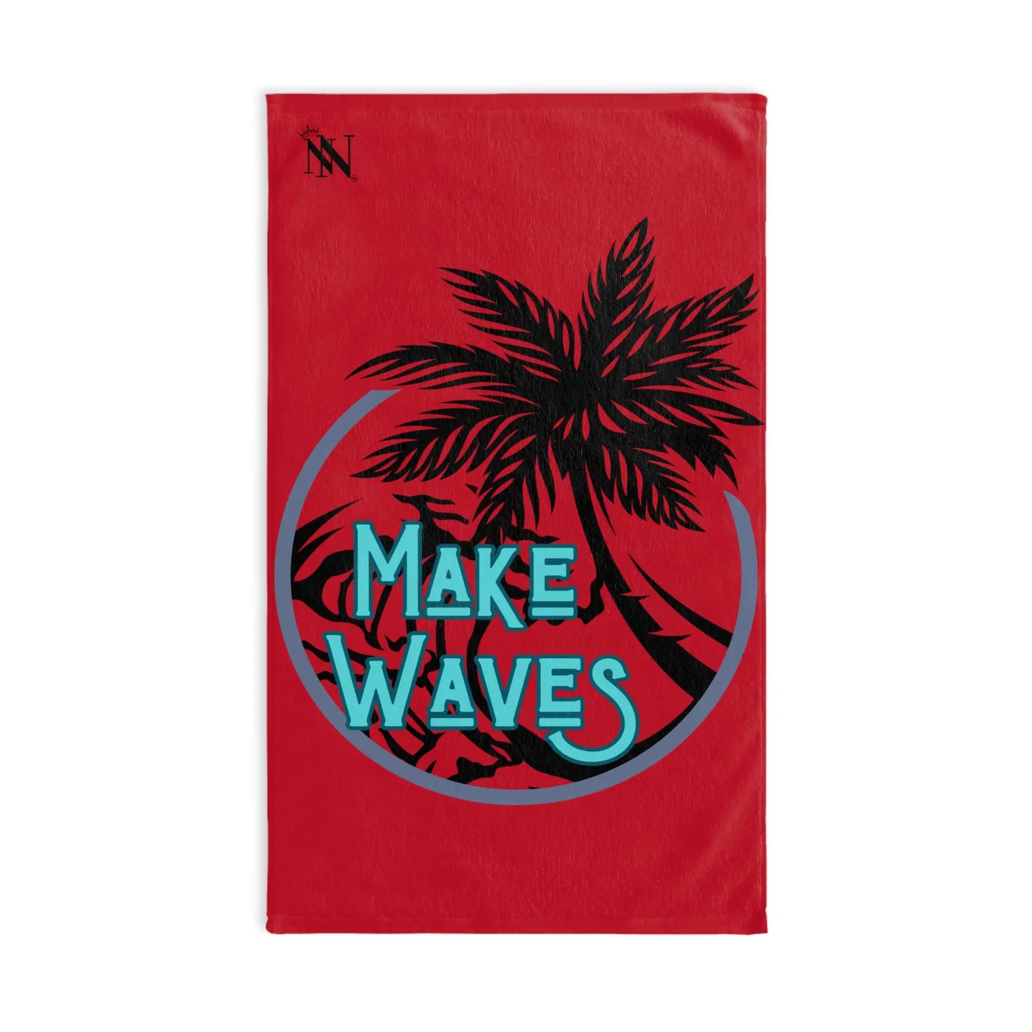 Make Waves Palm Tree Red | Mix & Match Original Fun-Flirty Lovers’ Towels