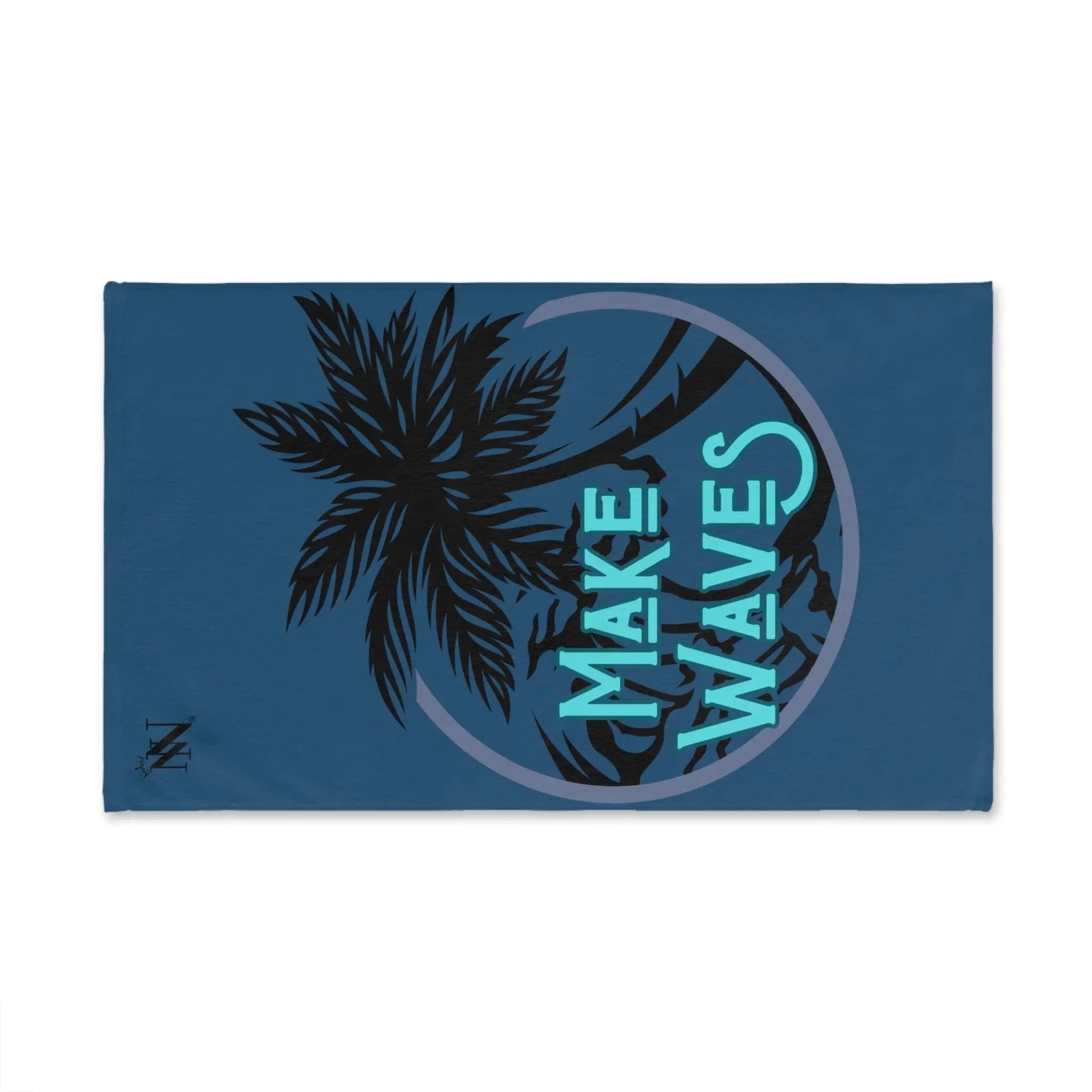 Make Waves Palm Tree Soft Blue | Mix & Match Original Fun-Flirty Lovers’ Towels