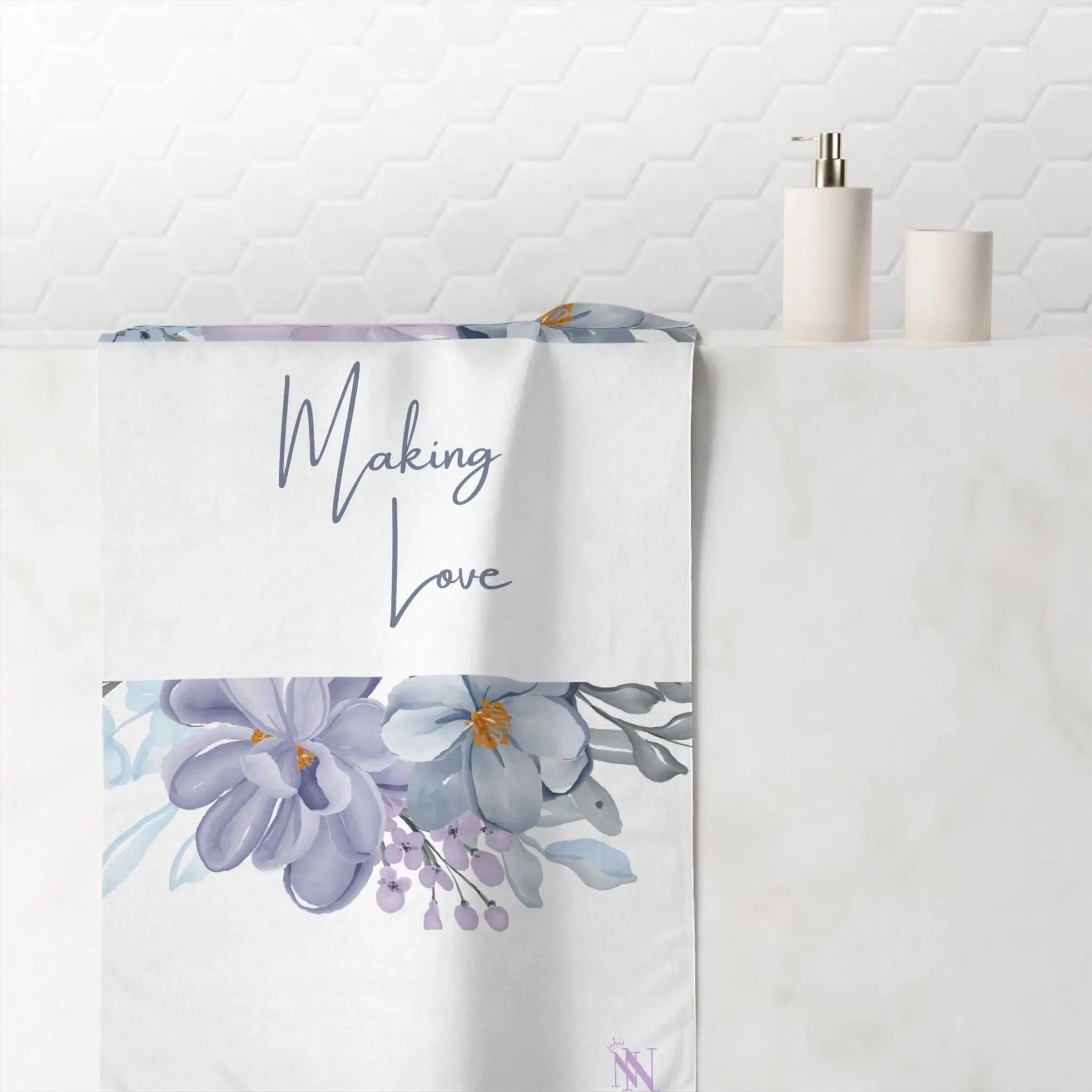 Making Love Floral | Mix & Match Naughty XL Fun-Flirty Lovers’ Towels