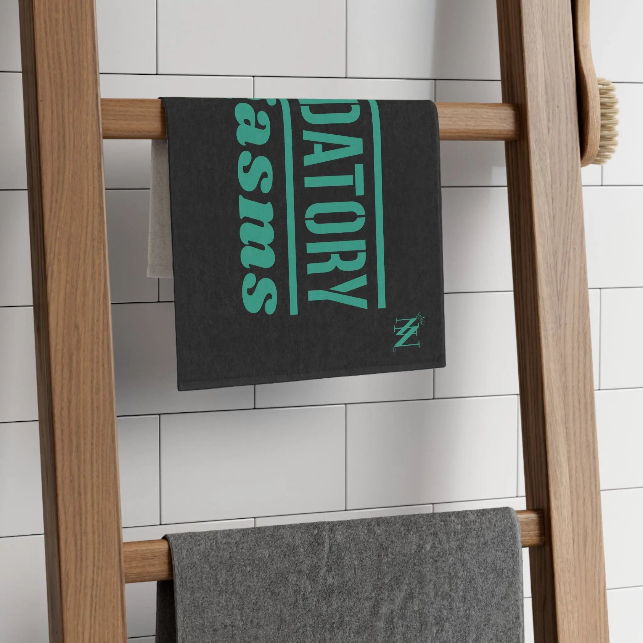 Mandatory Orgasms Black | Mix & Match Soft Fun-Flirty Lovers’ Towels