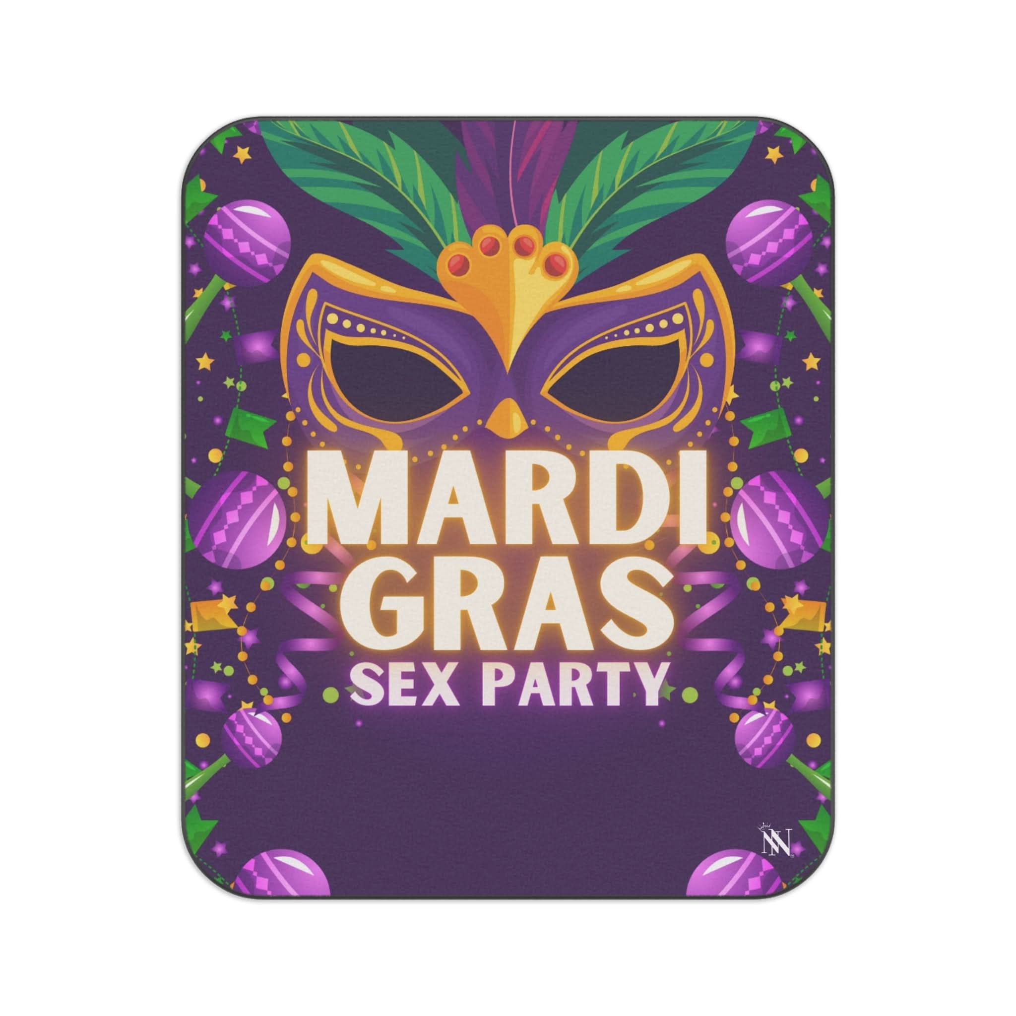 Mardi Gras Party | Mix Match Fun-Flirty Lovers’ Water-Resistant Blankets