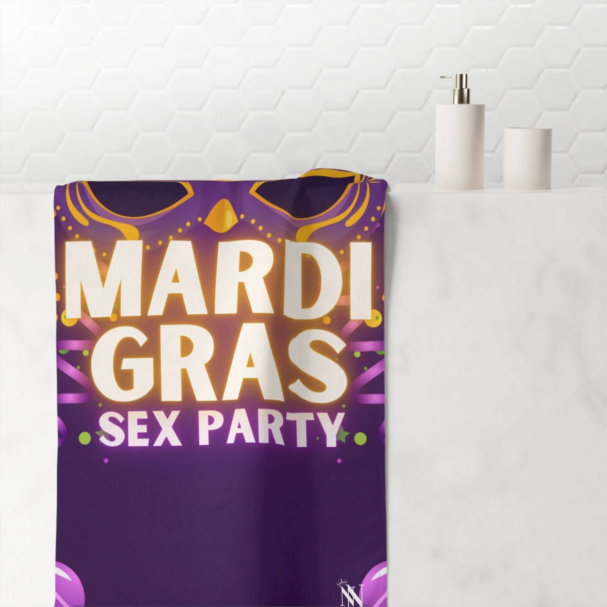 Mardi Gras Party | Mix & Match Naughty XL Fun-Flirty Lovers’ Towels