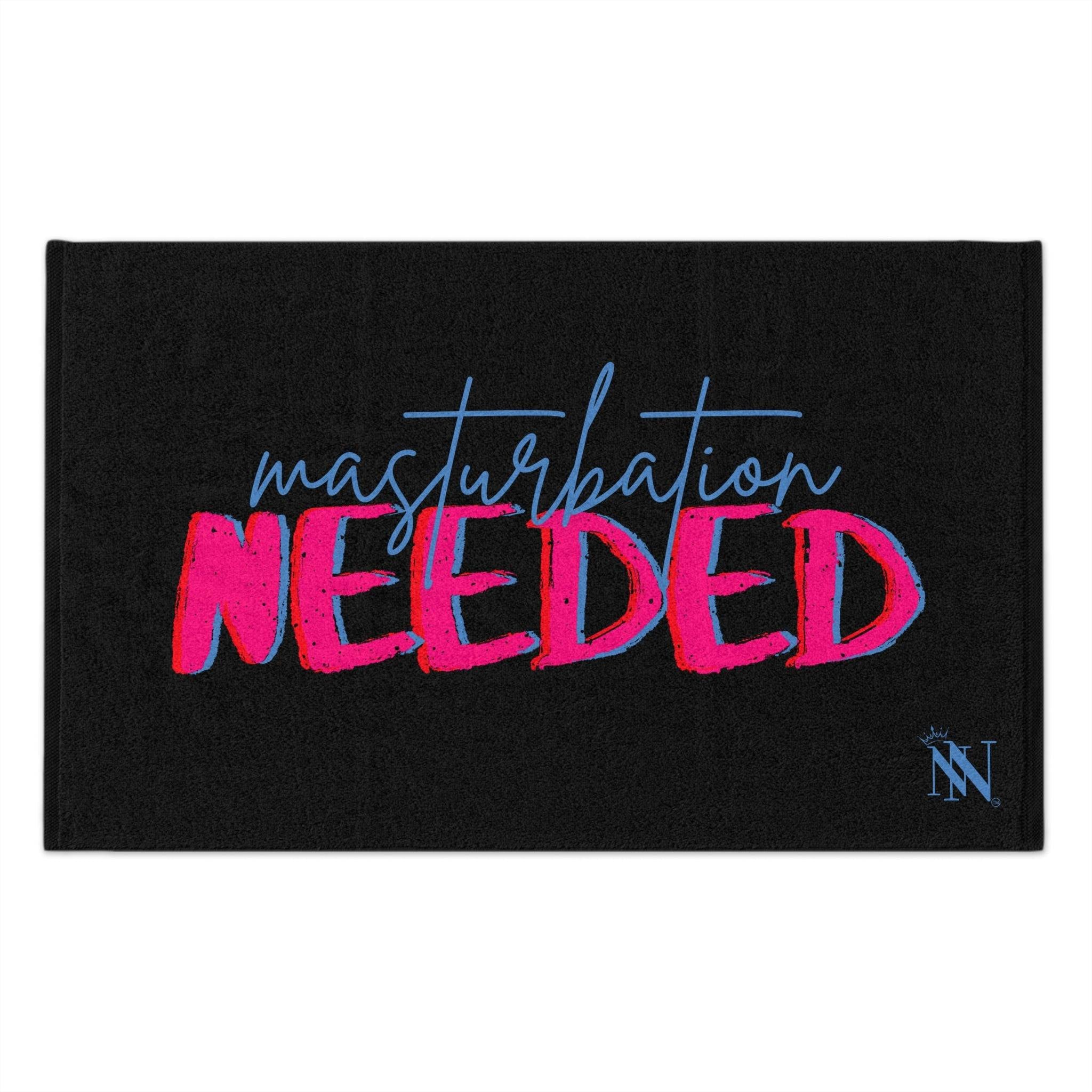 Masturbation Needed Black | Mix & Match Soft Sex Towels | Flirty Lovers’ Gifts