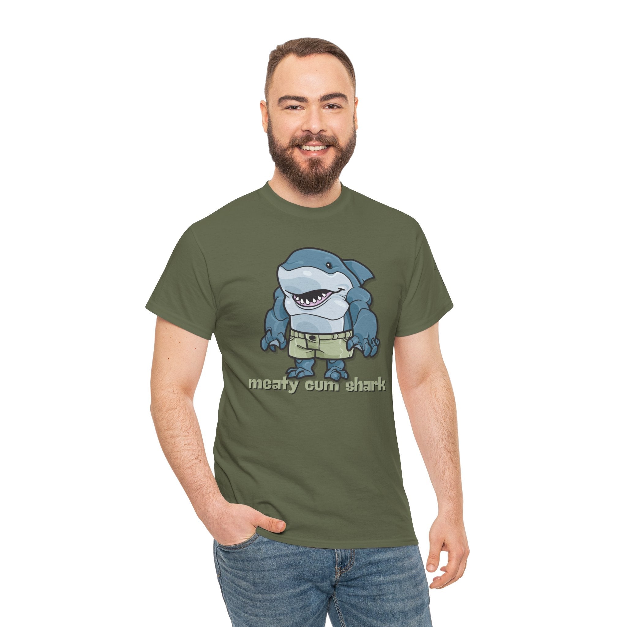 Meaty Cum Shark | Mix & Match 100% Cotton Unisex Fun-Flirty Lovers’ Tees