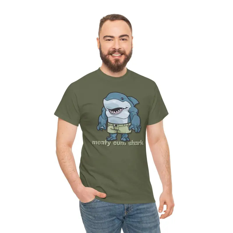 Meaty Cum Shark | Mix & Match 100% Cotton Unisex Fun-Flirty Lovers’ Tees