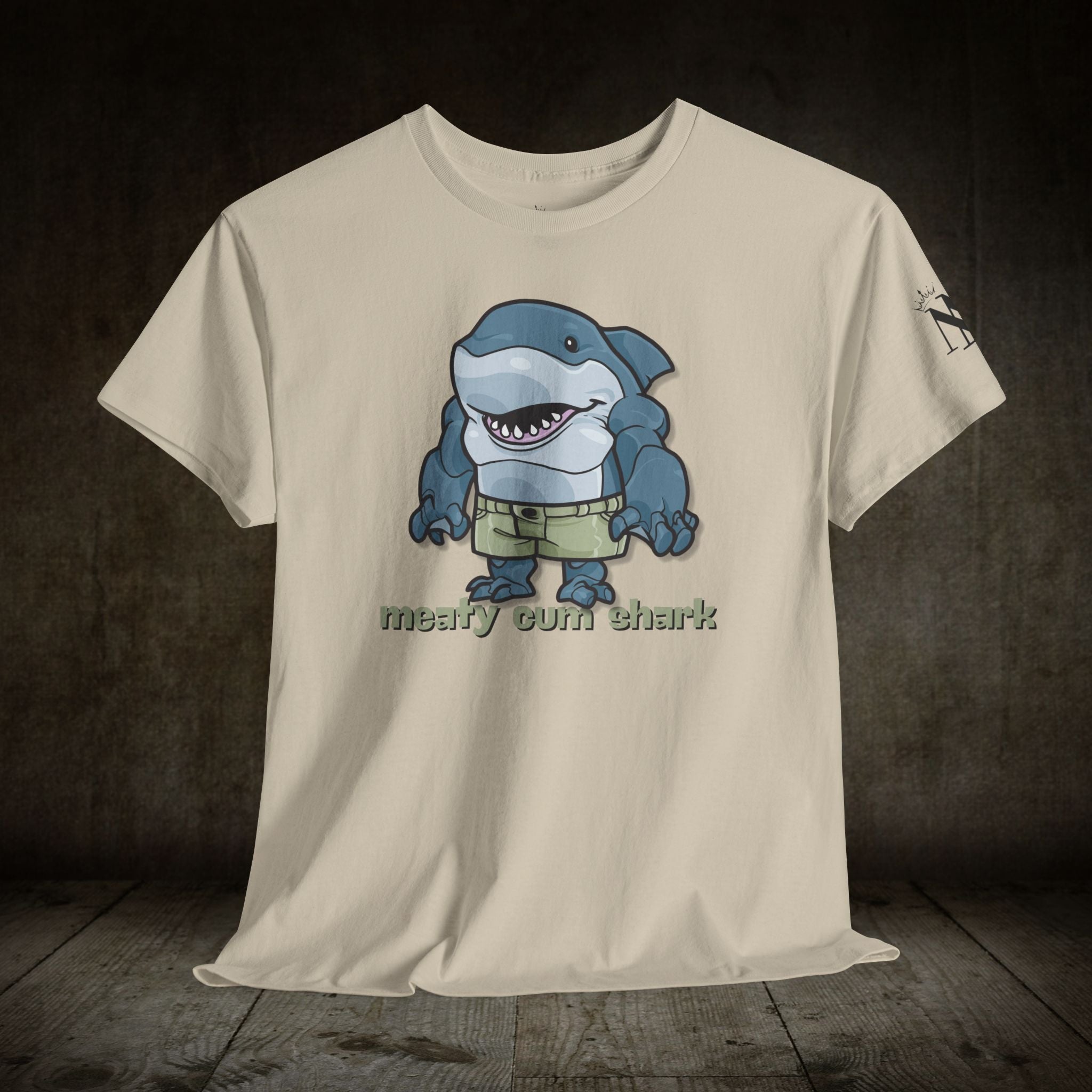 Meaty Cum Shark | Mix & Match 100% Cotton Unisex Fun-Flirty Lovers’ Tees