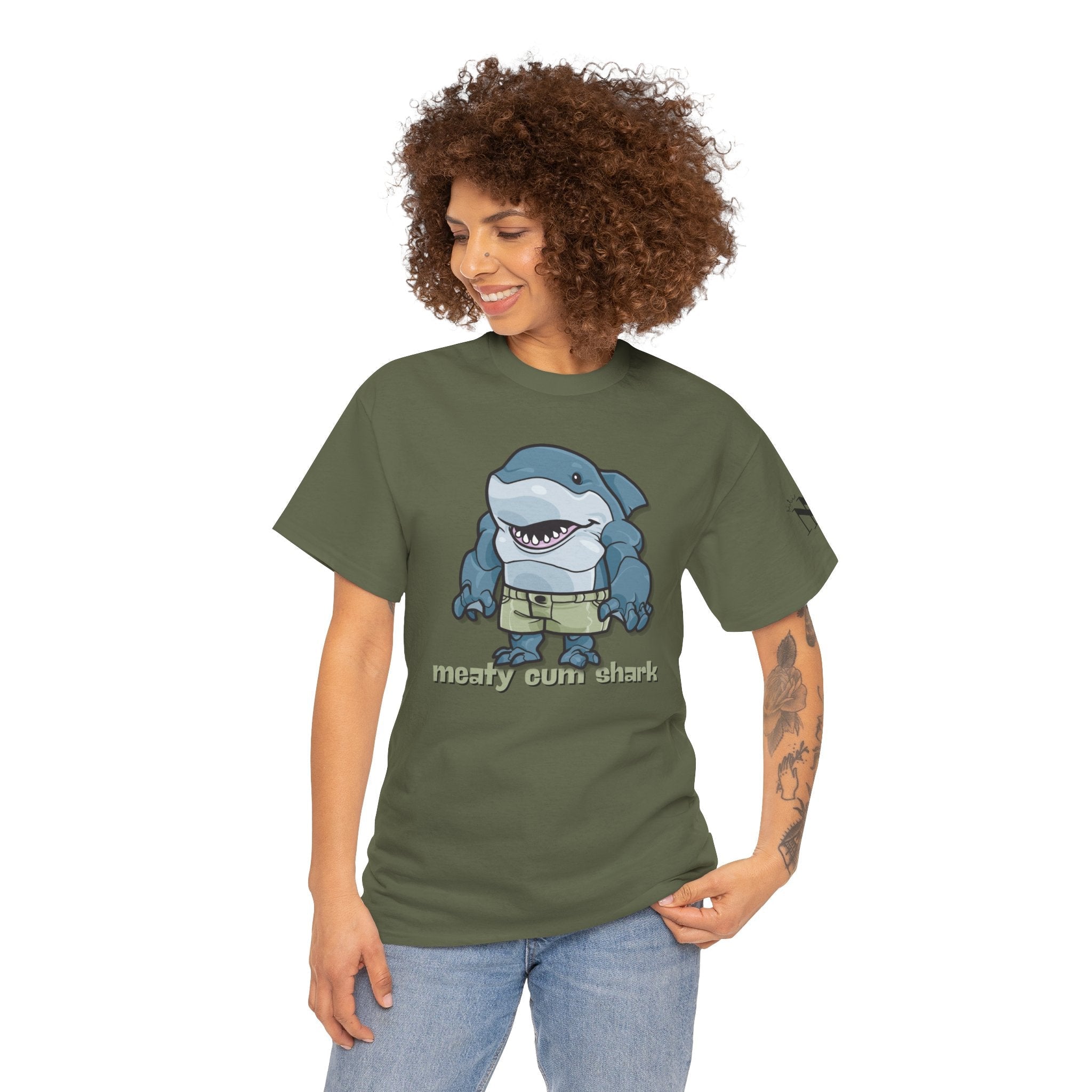 Meaty Cum Shark | Mix & Match 100% Cotton Unisex Fun-Flirty Lovers’ Tees