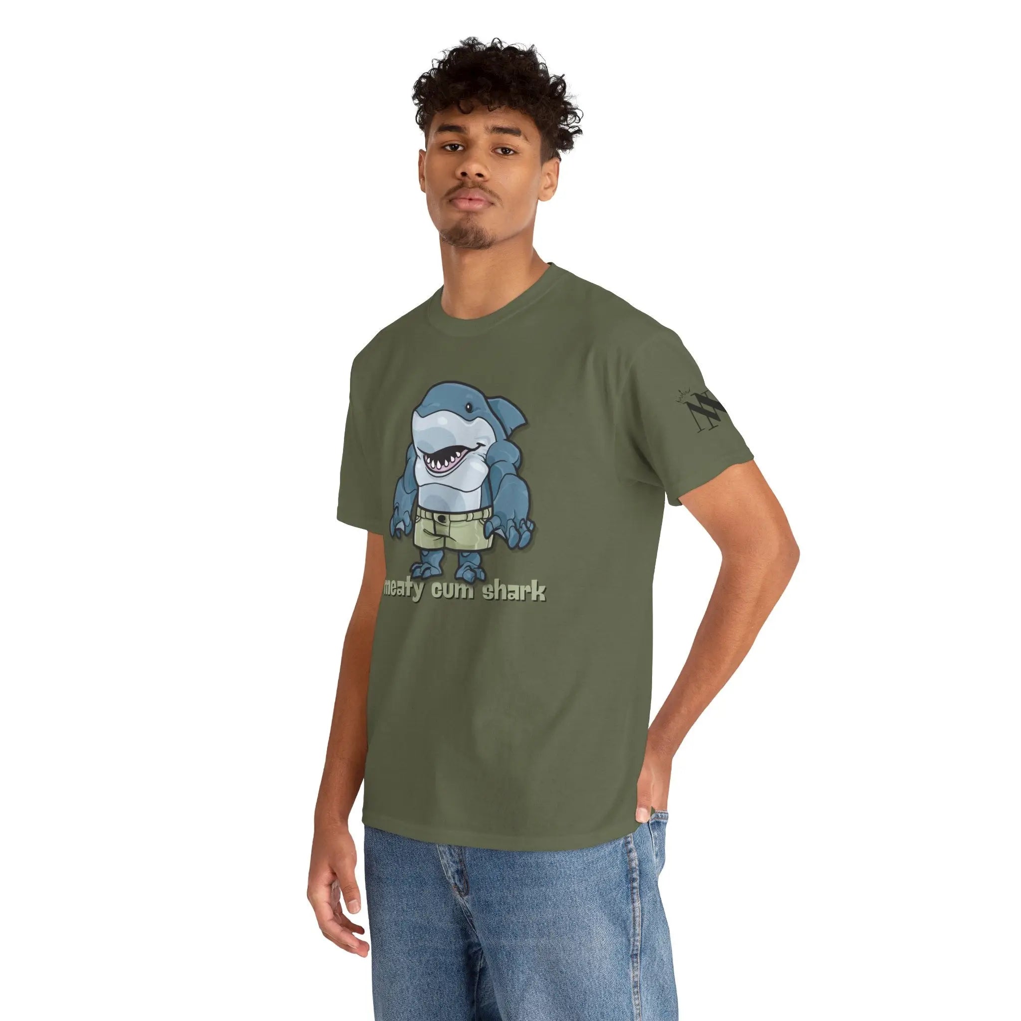 Meaty Cum Shark | Mix & Match 100% Cotton Unisex Fun-Flirty Lovers’ Tees