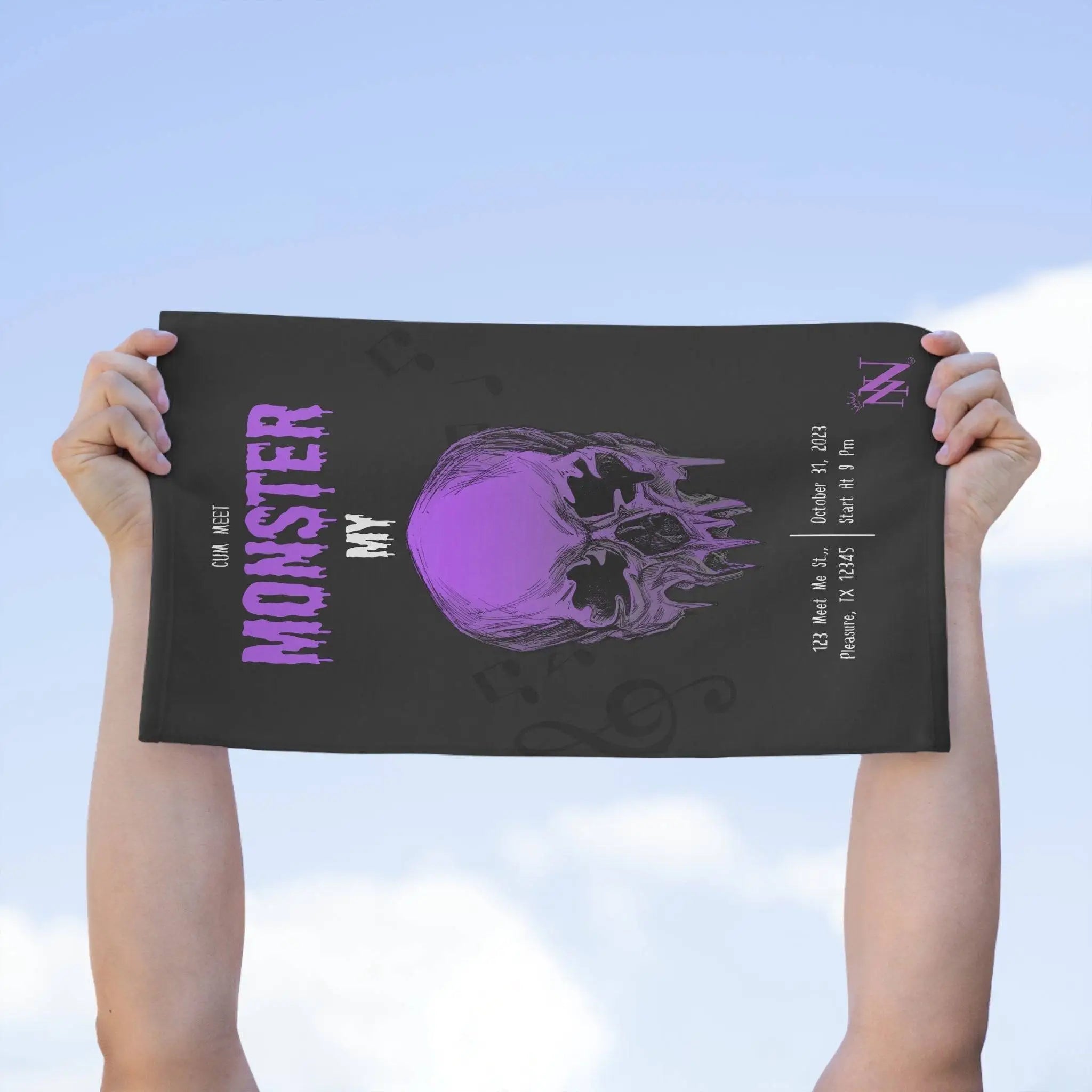 Meet My Monster | Mix & Match Soft Fun-Flirty Lovers’ Towels