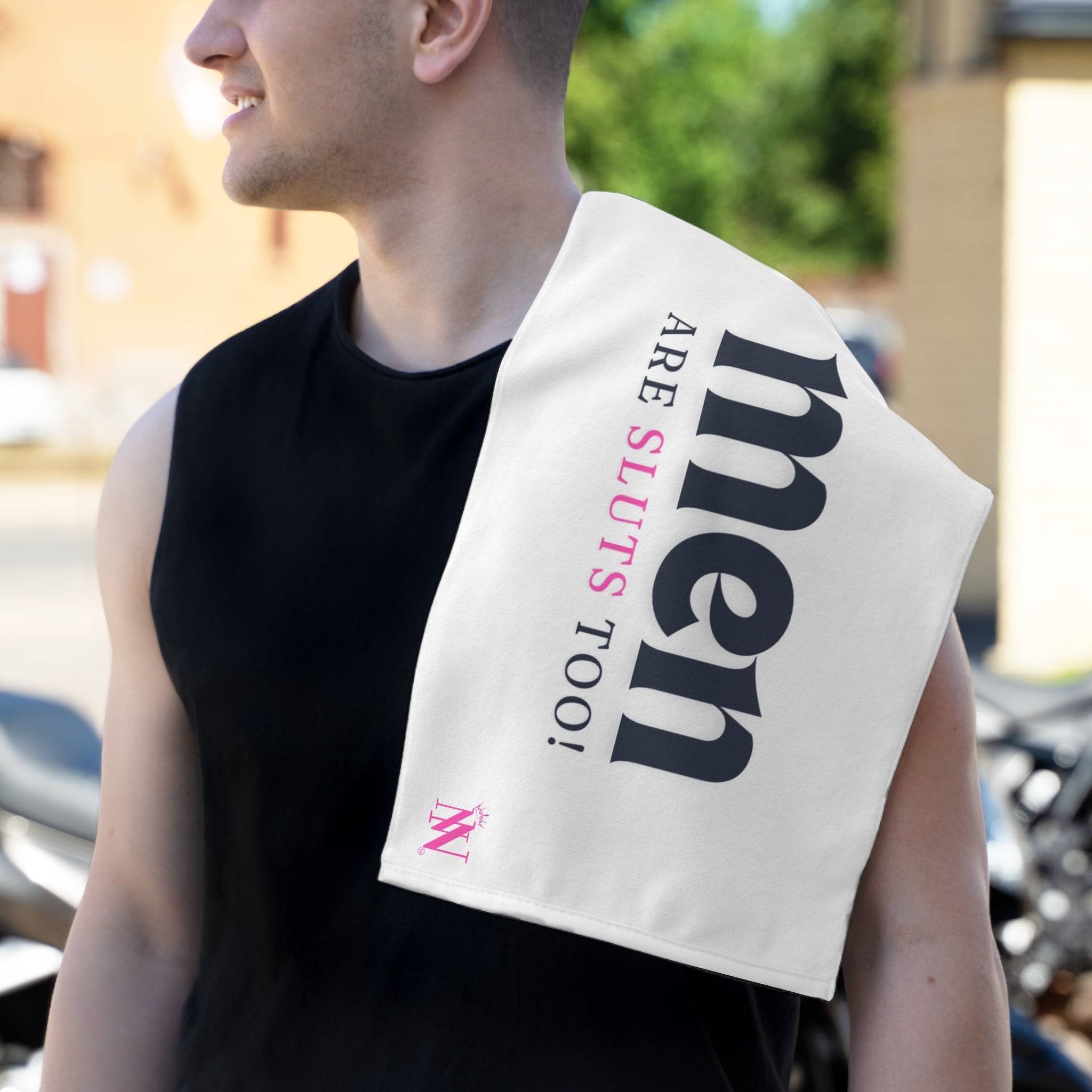 Men Are Sluts Too! | Mix & Match Soft Fun-Flirty Lovers’ Towels