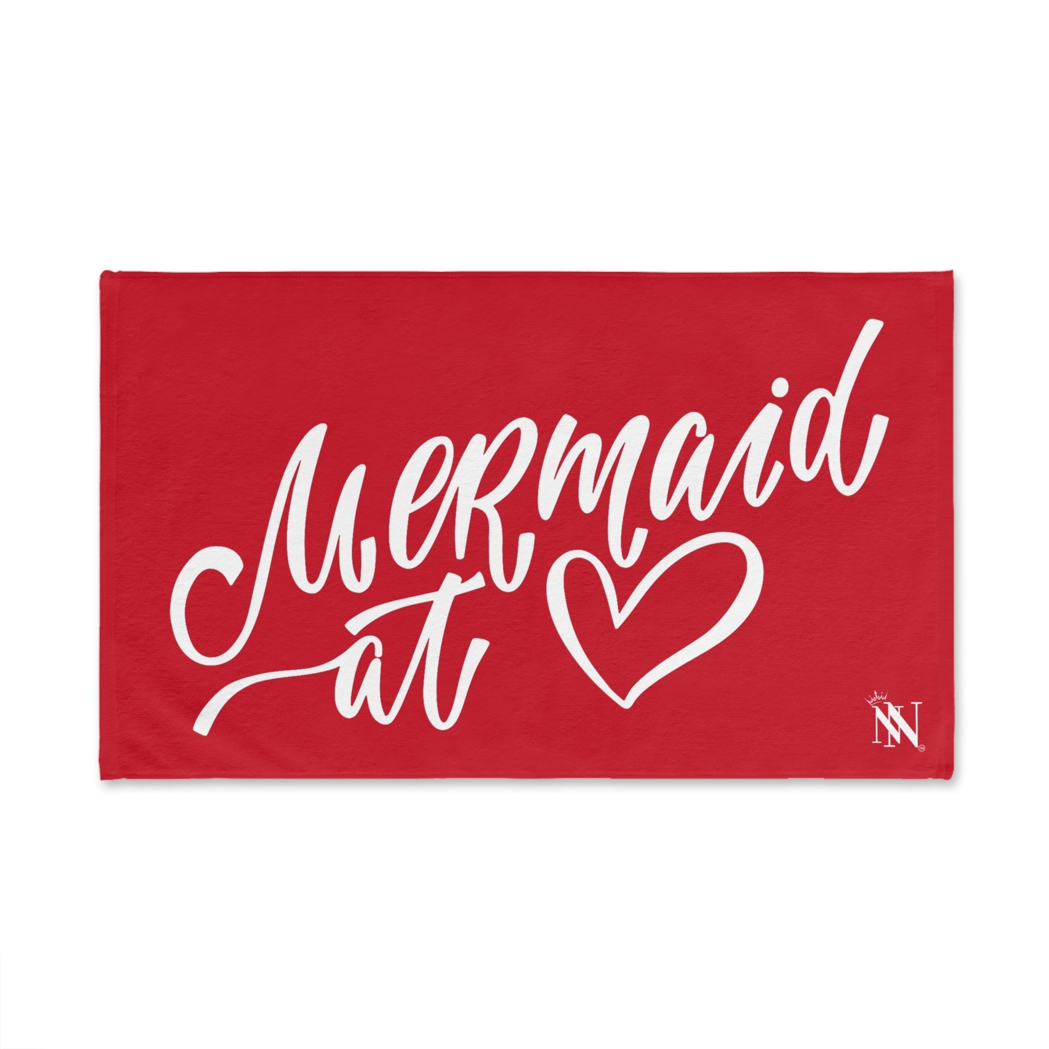 Mermaid At Heart Red | Mix & Match Original Fun-Flirty Lovers’ Towels