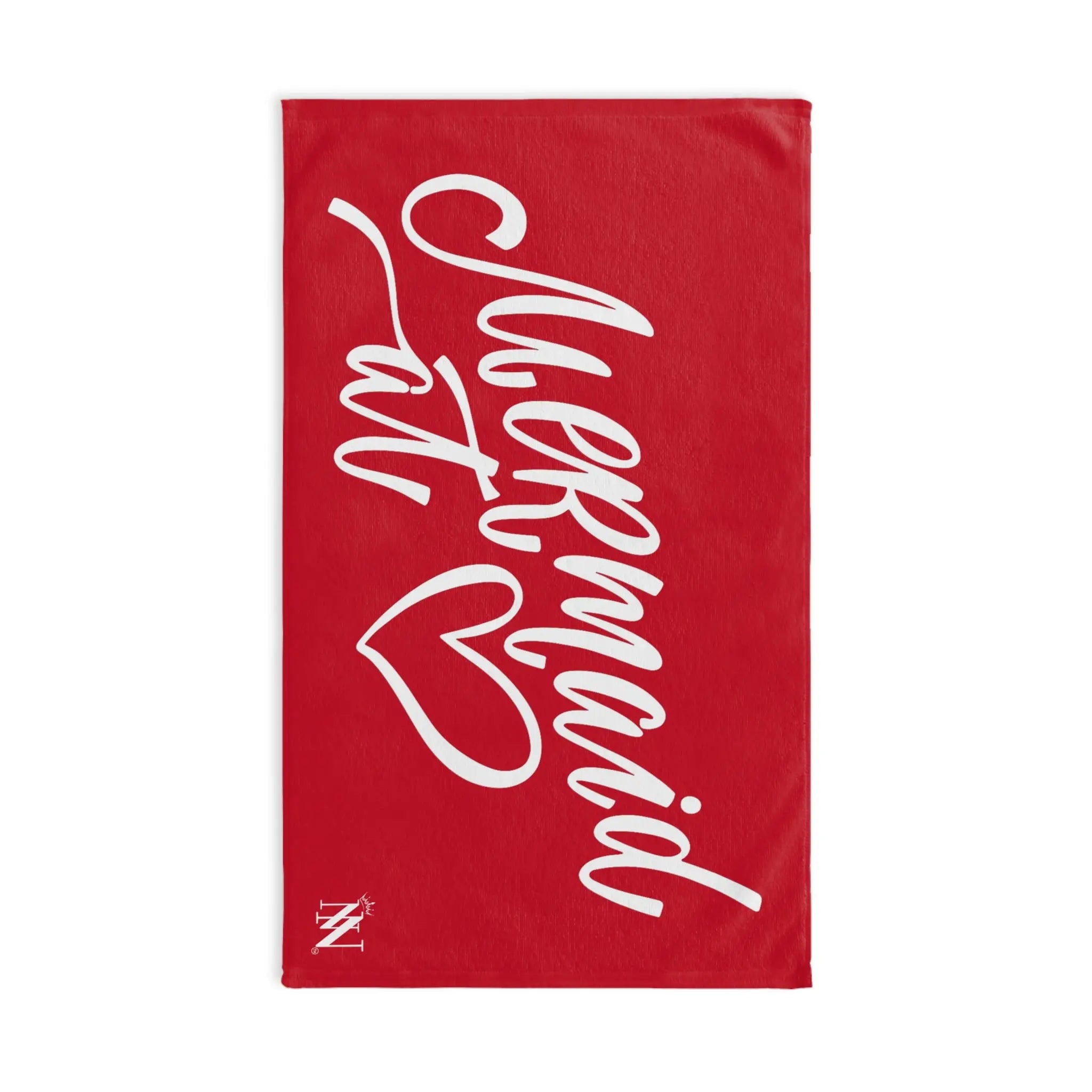 Mermaid At Heart Red | Mix & Match Original Fun-Flirty Lovers’ Towels