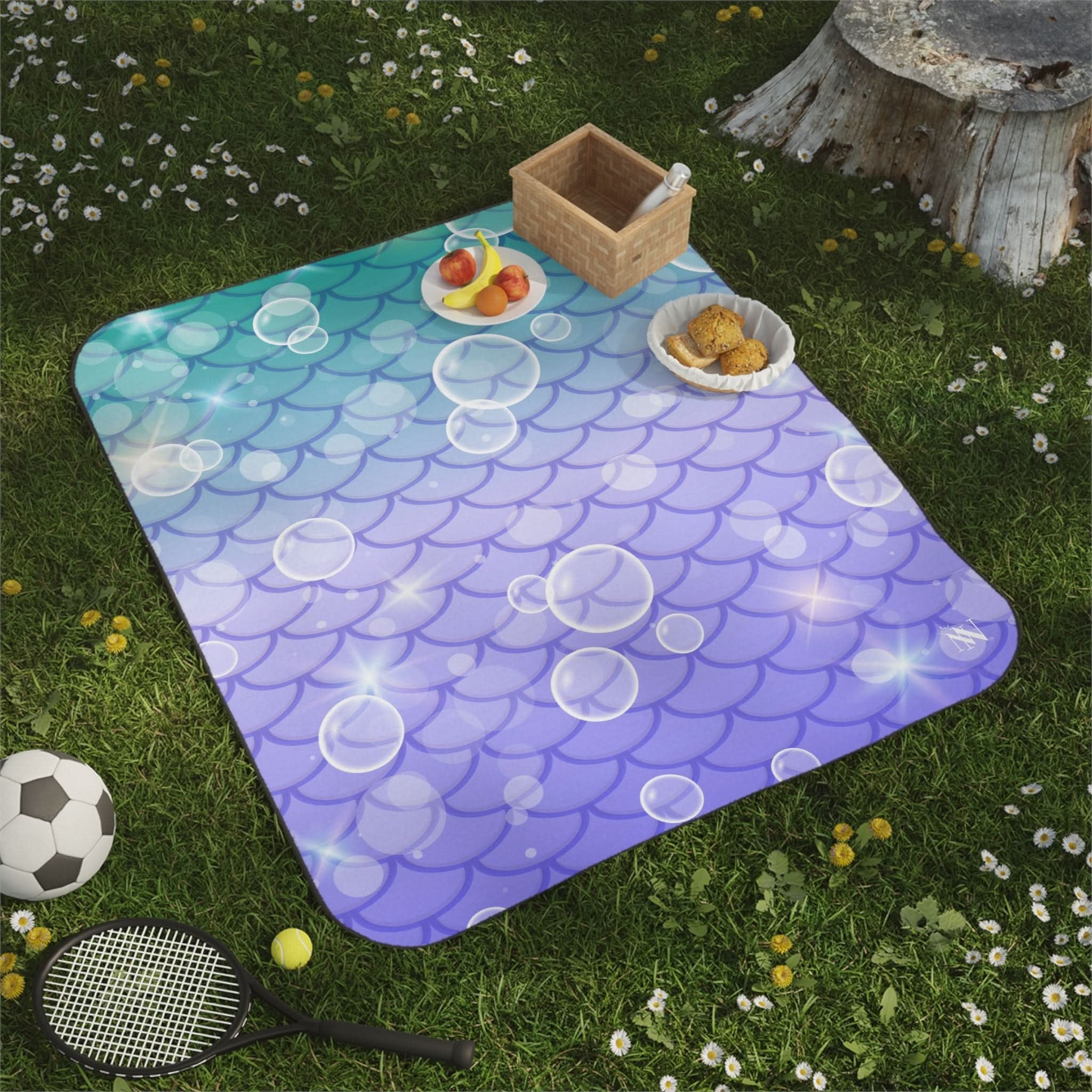 Mermaid Bubble | Mix Match Fun-Flirty Lovers’ Water-Resistant Blankets