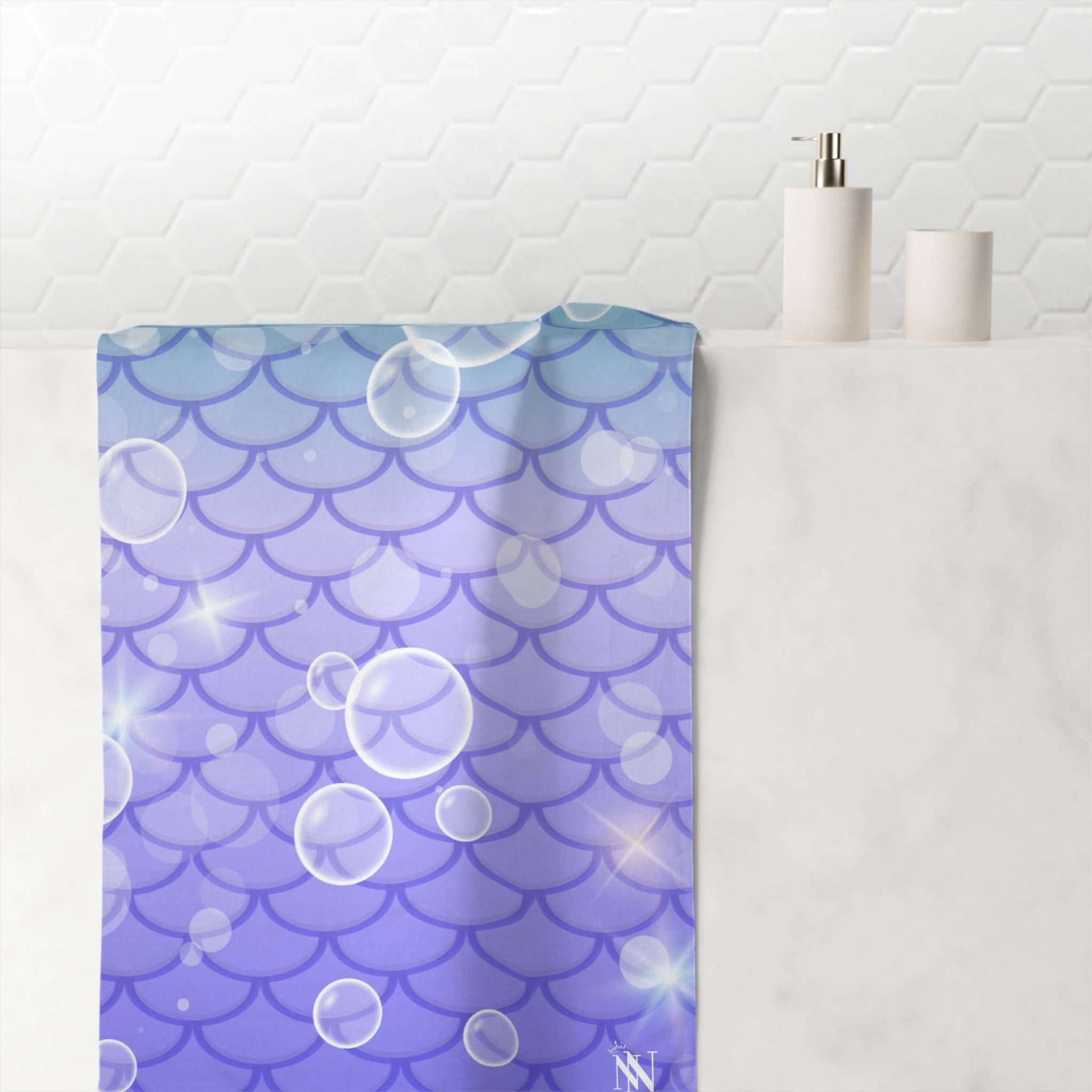 Mermaid Bubble | Mix & Match Naughty XL Fun-Flirty Lovers’ Towels