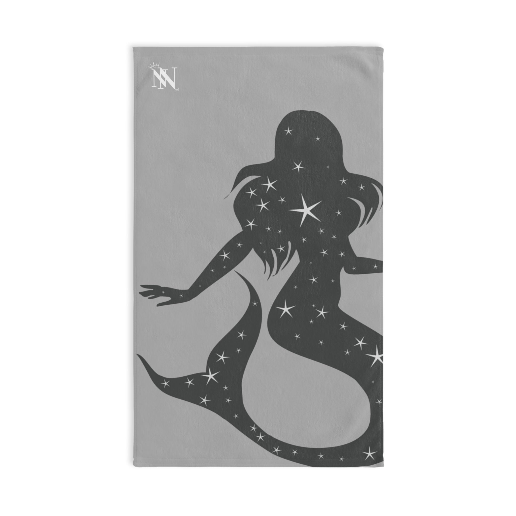 Mermaid Star Light Grey | Mix & Match Original Fun-Flirty Lovers’ Towels
