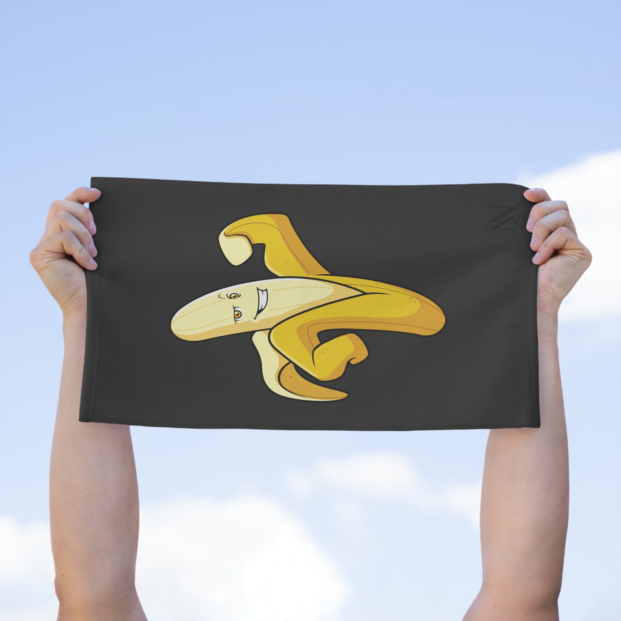 Mighty Banana Dark Grey | Mix & Match Soft Fun-Flirty Lovers’ Towels