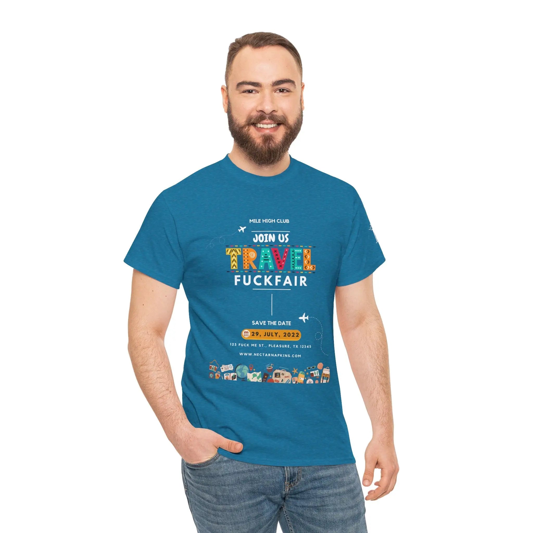 Mile High Club | Mix & Match 100% Cotton Unisex Fun-Flirty Lovers’ Tees