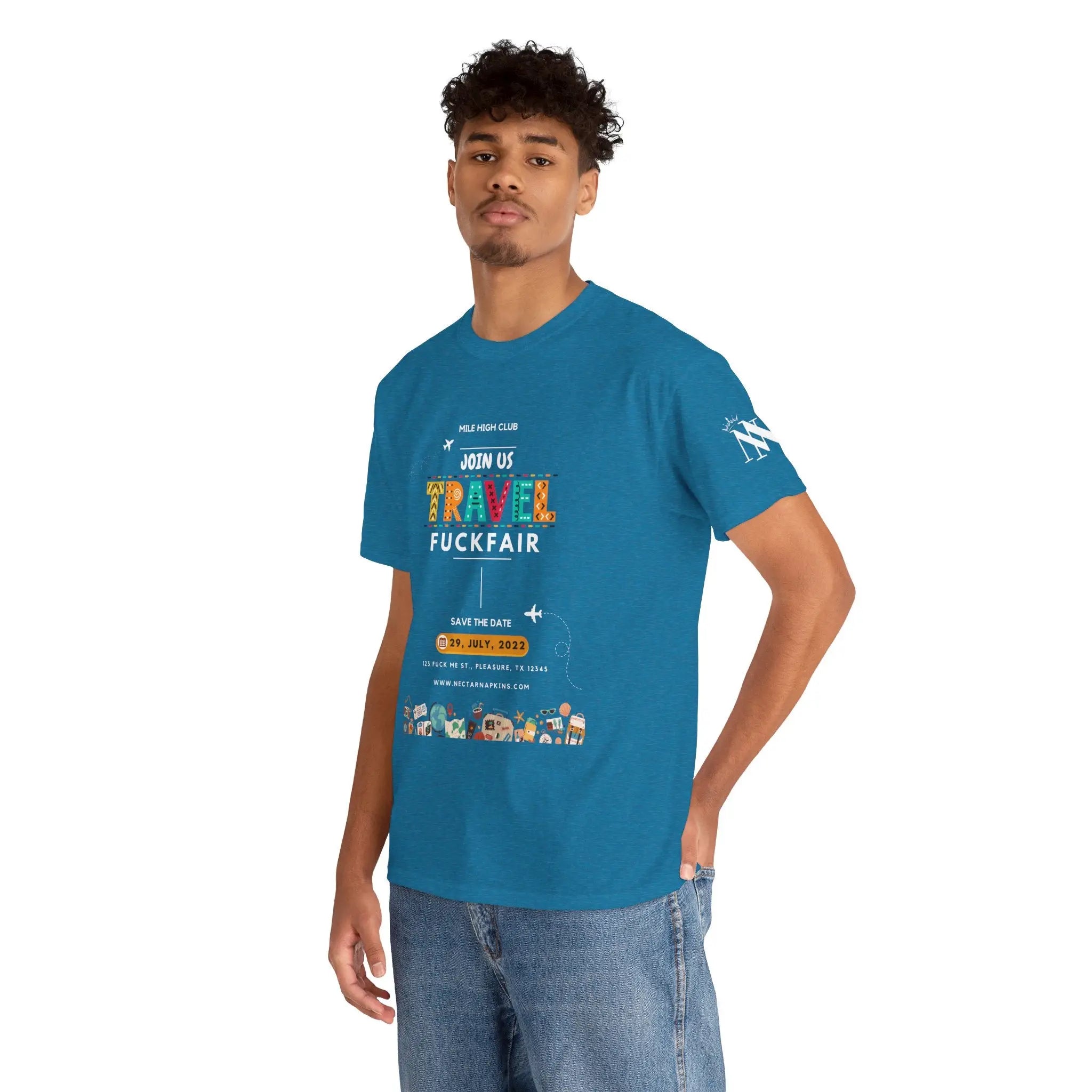 Mile High Club | Mix & Match 100% Cotton Unisex Fun-Flirty Lovers’ Tees