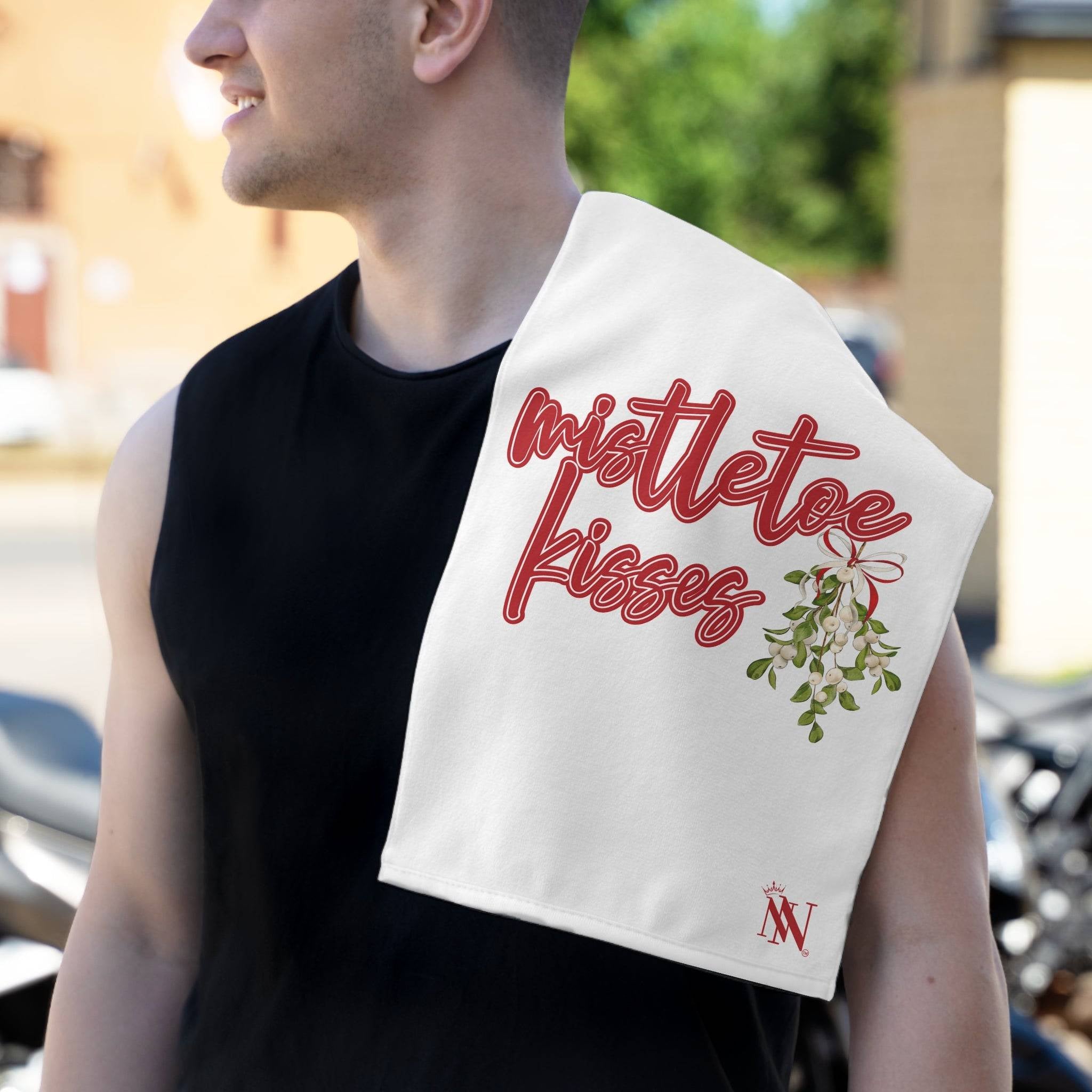 Mistletoe Kisses | Christmas Mix & Match Fun-Flirty Lovers’ Towels