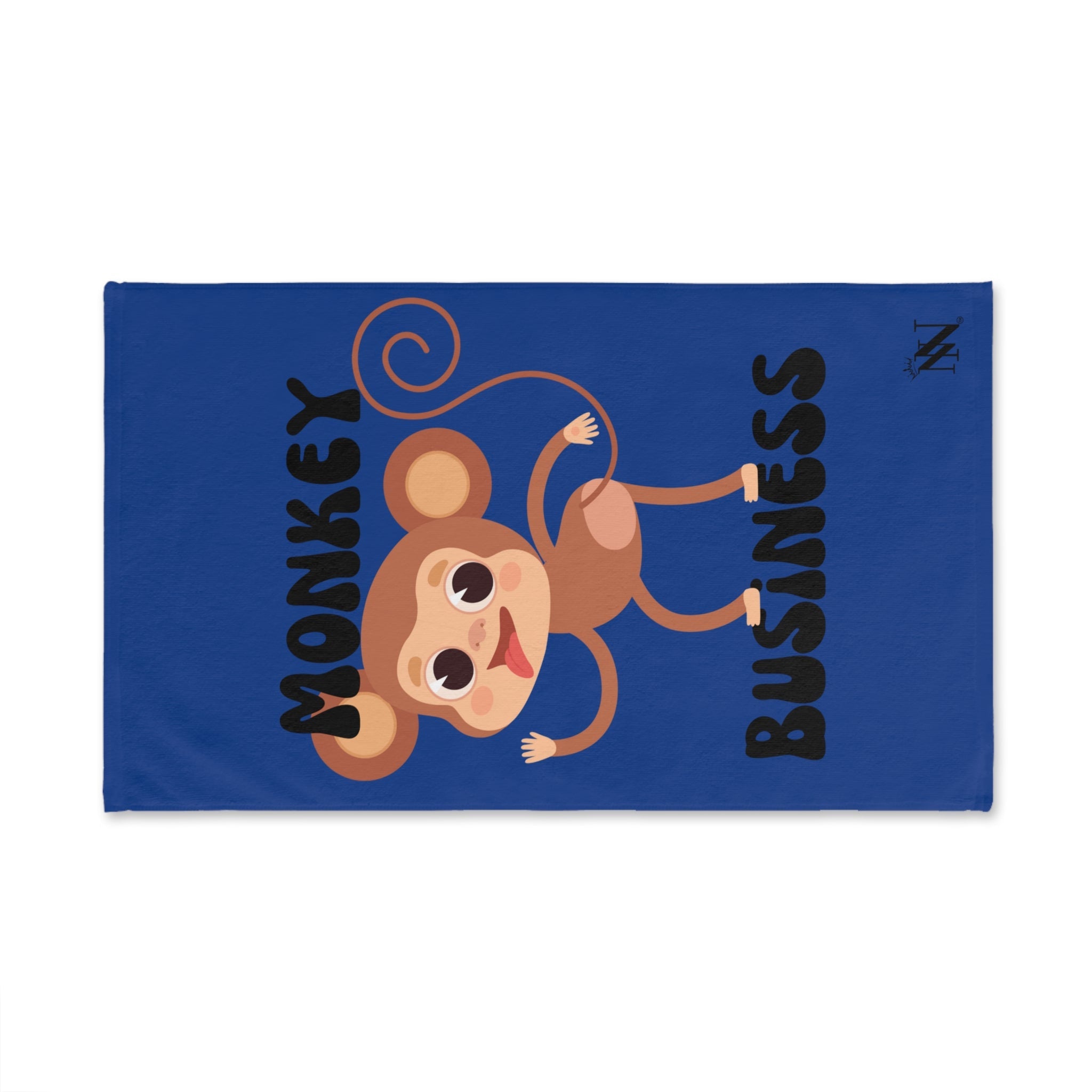 Monkey Business Blue | Mix & Match Original Fun-Flirty Lovers’ Towels