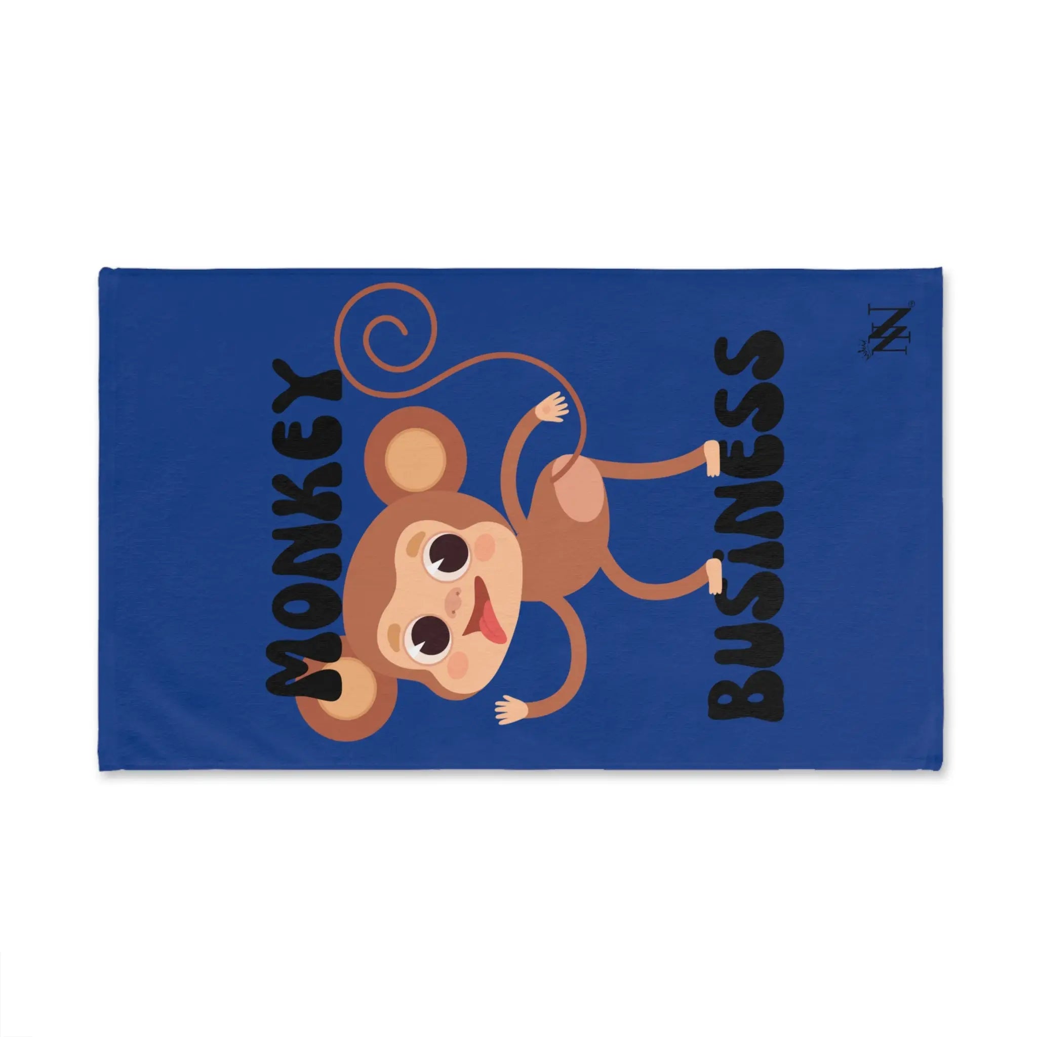 Monkey Business Blue | Mix & Match Original Fun-Flirty Lovers’ Towels