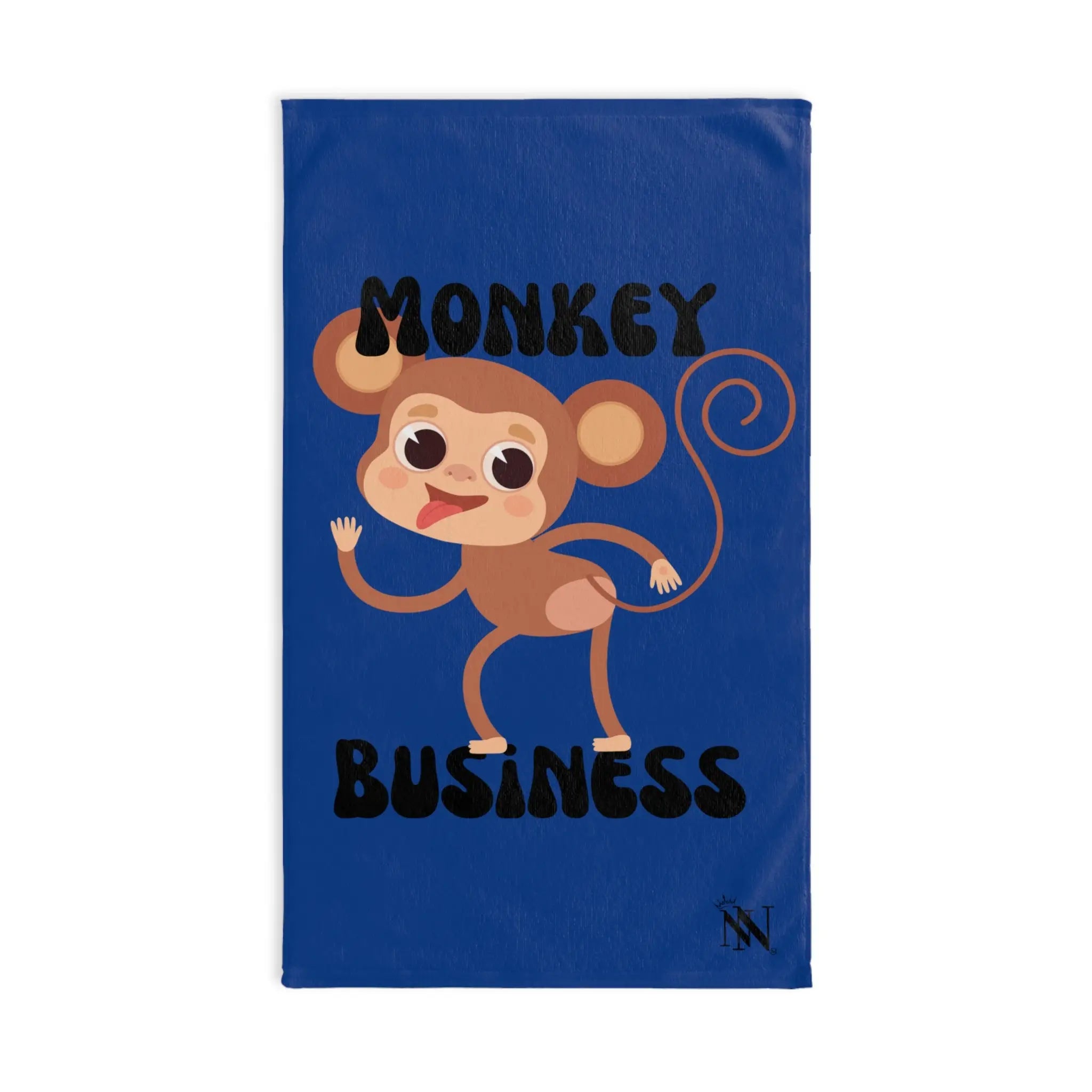 Monkey Business Blue | Mix & Match Original Fun-Flirty Lovers’ Towels