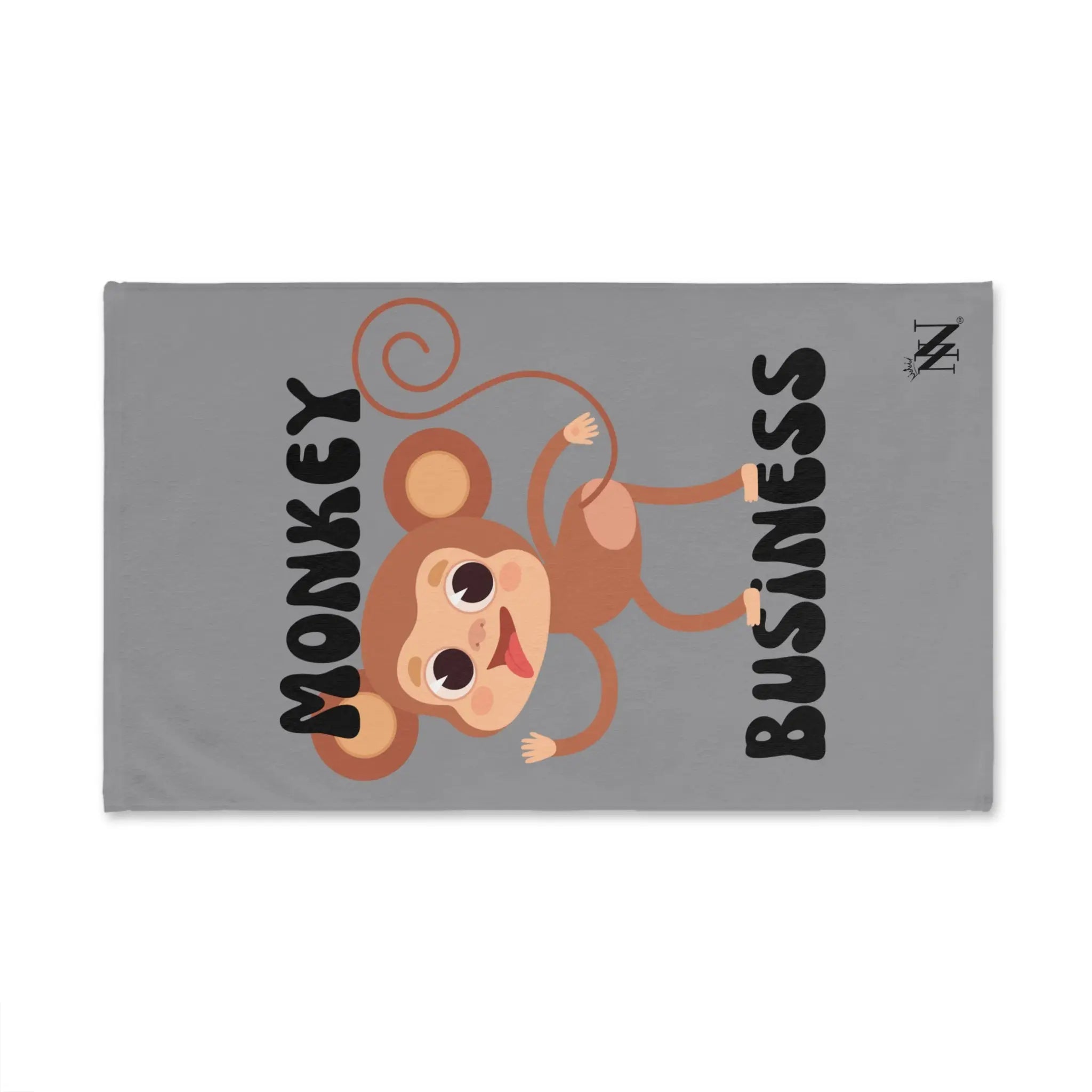 Monkey Business Grey | Mix & Match Original Fun-Flirty Lovers’ Towels