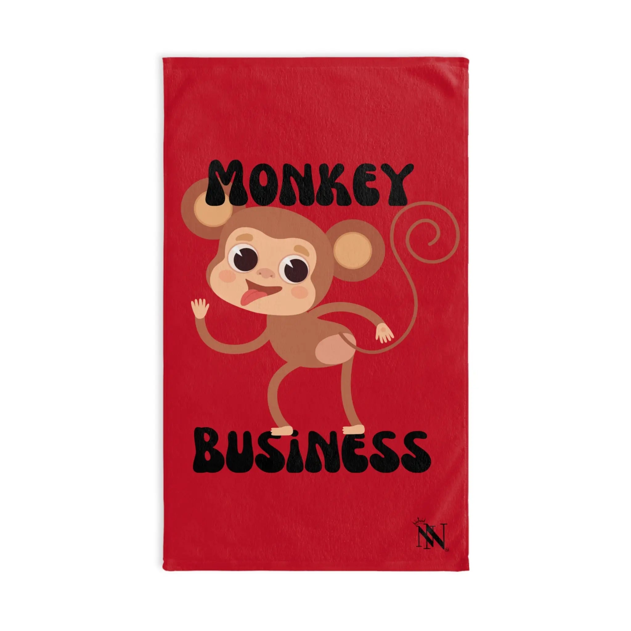Monkey Business Red | Mix & Match Original Fun-Flirty Lovers’ Towels