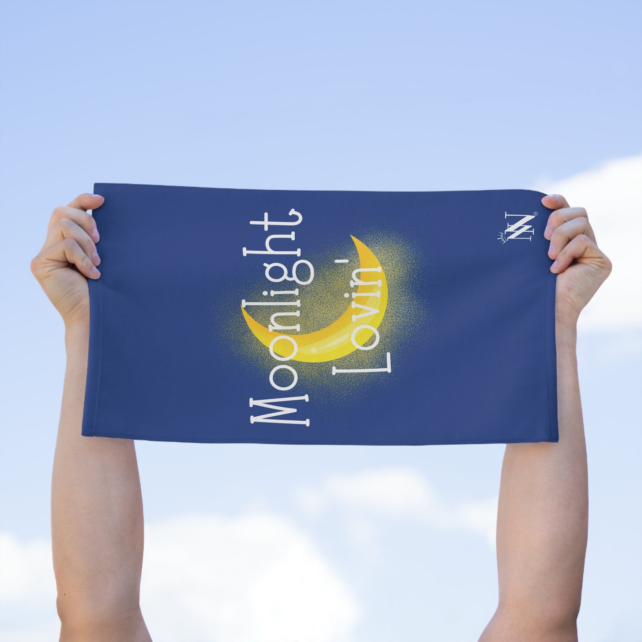 Moonlight Lovin’ Blue | Mix & Match Soft Fun-Flirty Lovers’ Towels