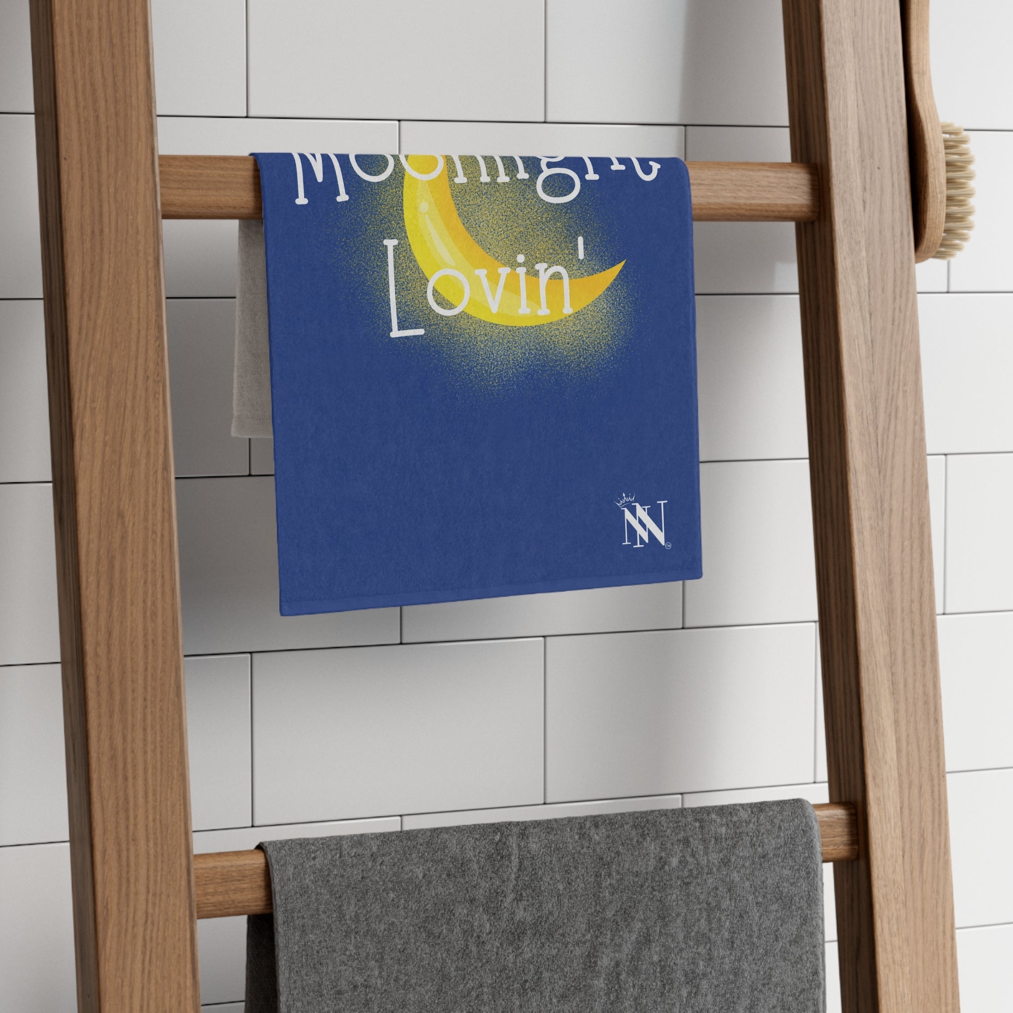 Moonlight Lovin’ Blue | Mix & Match Soft Fun-Flirty Lovers’ Towels