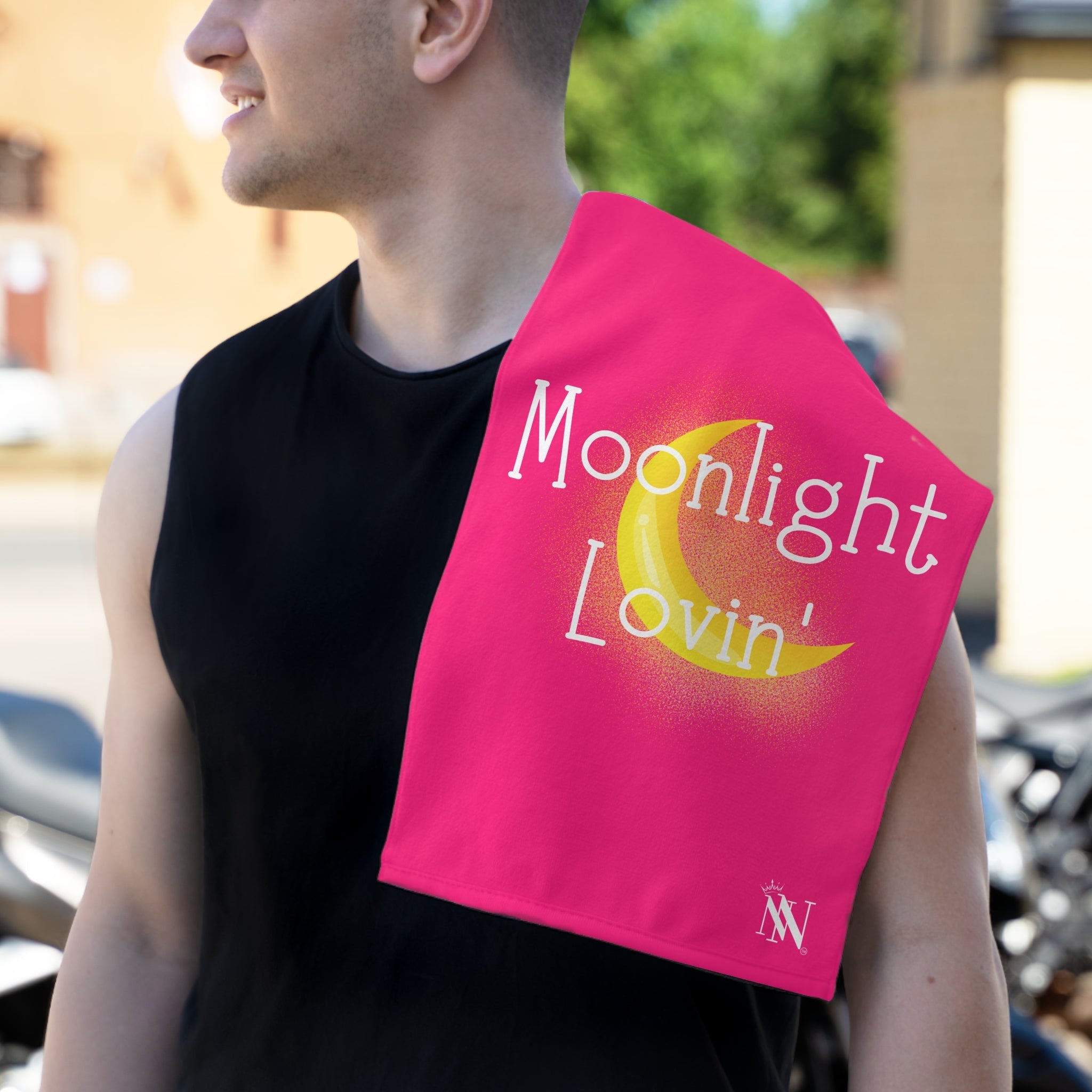 Moonlight Lovin’ Pink | Mix & Match Soft Fun-Flirty Lovers’ Towels