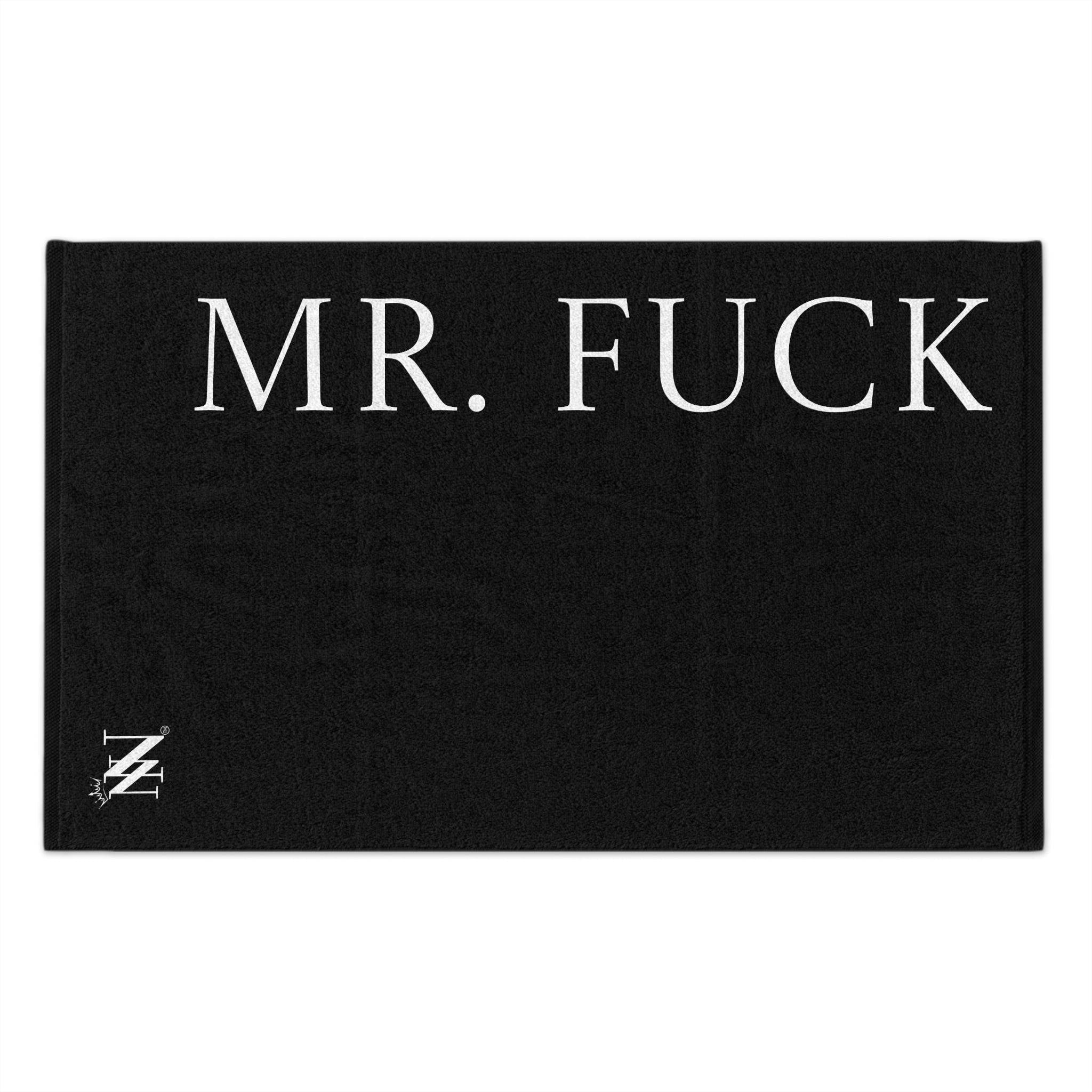 Mr. Fuck Black Mix & Match Soft Sex Towels | Flirty Lovers’ Gifts