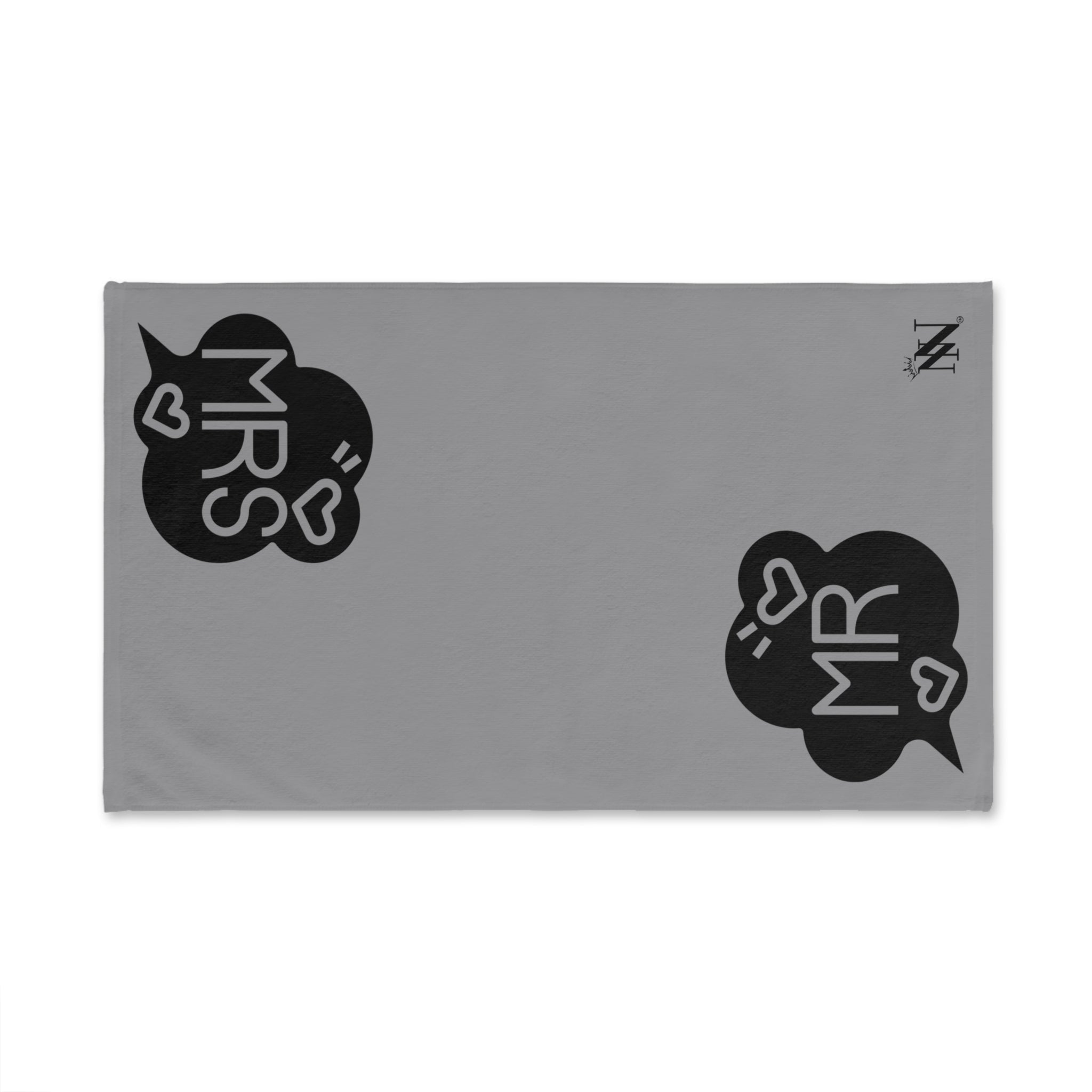 Mr Mrs Bubble Grey | Mix & Match Original Fun-Flirty Lovers’ Towels