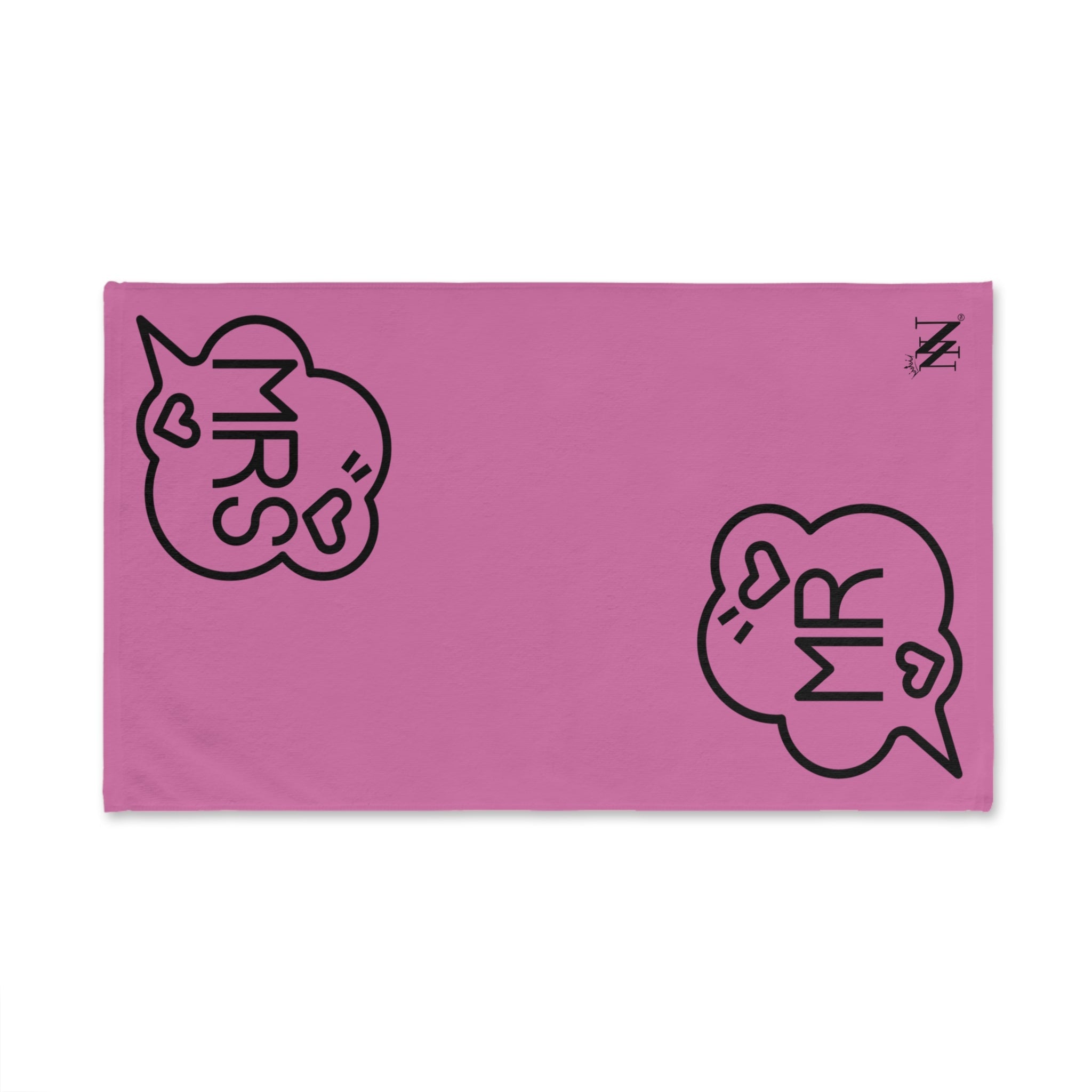 Mr Mrs Caption Pink | Mix & Match Original Fun-Flirty Lovers’ Towels