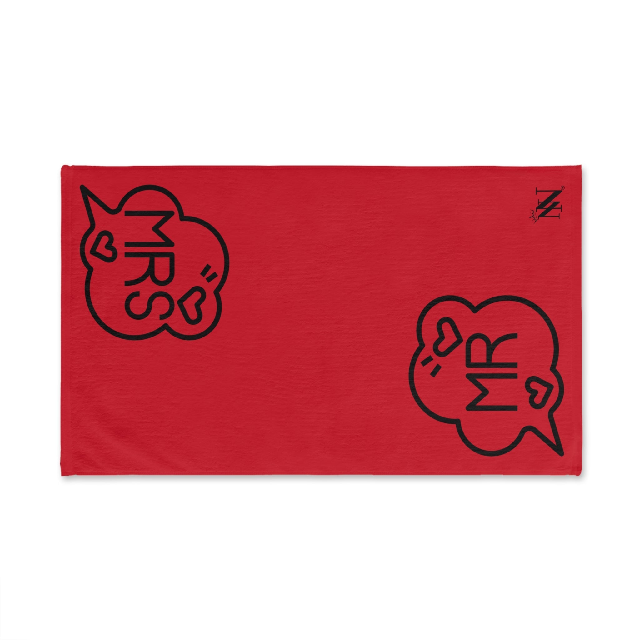 Mr Mrs Caption Red | Mix & Match Original Fun-Flirty Lovers’ Towels