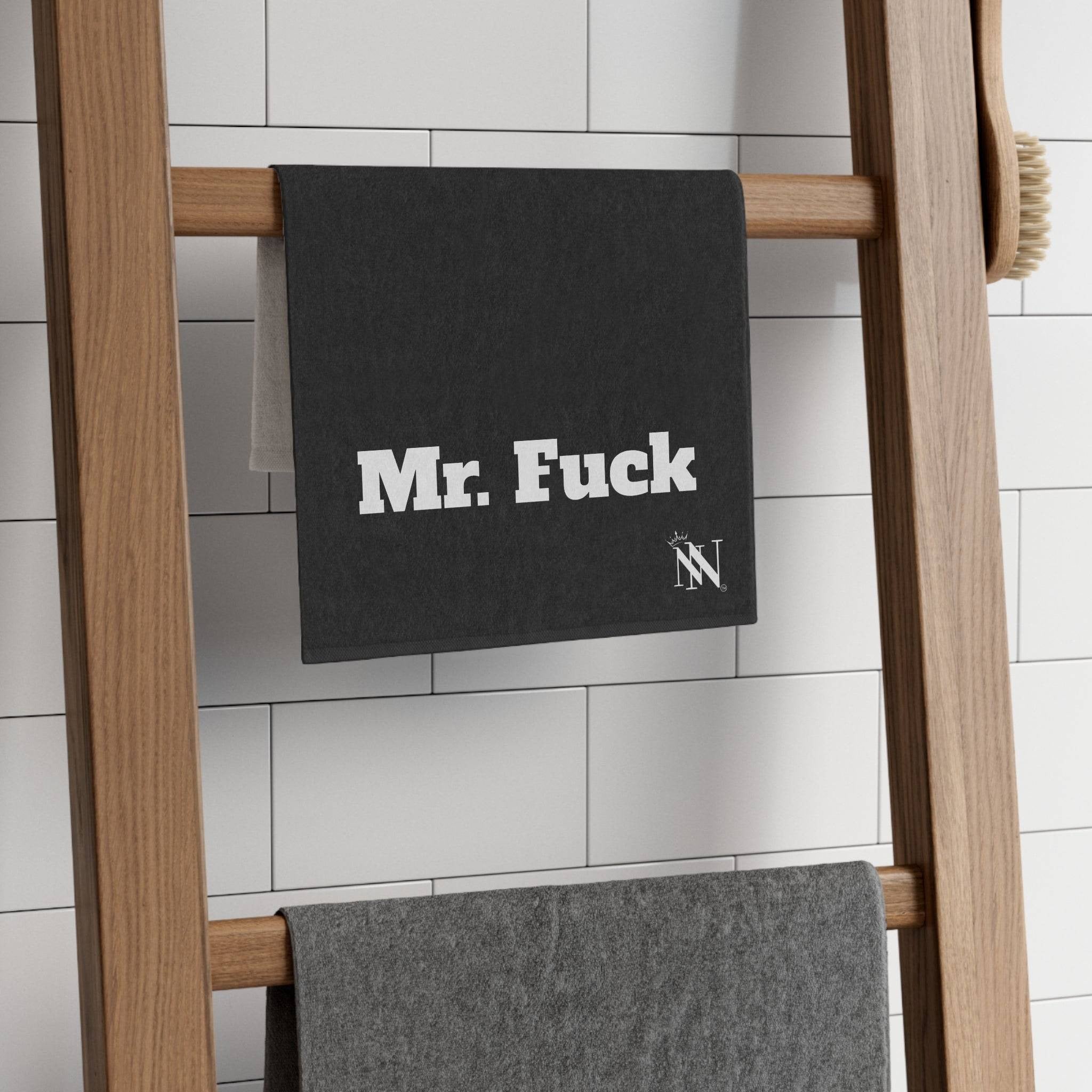 Mr. Mrs. Fuck Black Shareable Mix & Match Soft Sex Towels | Flirty Lovers’ Gifts
