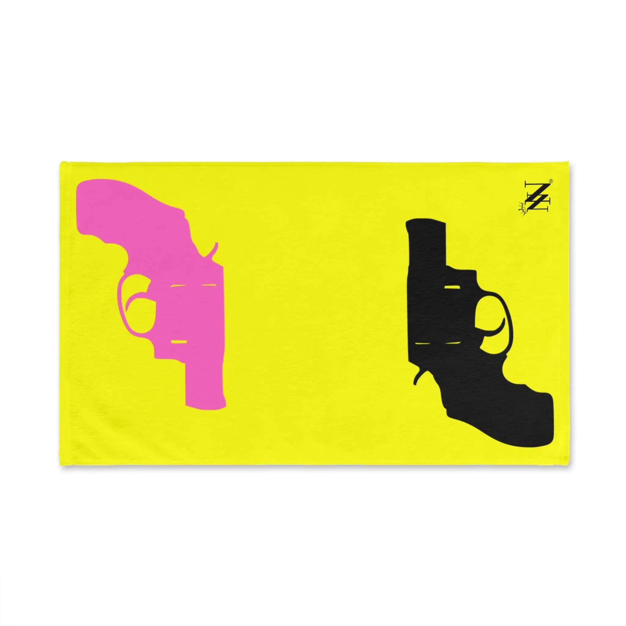 Mr. Mrs. Gun Show Shareable Neon Yellow | Mix & Match Original Fun-Flirty Lovers’ Towels