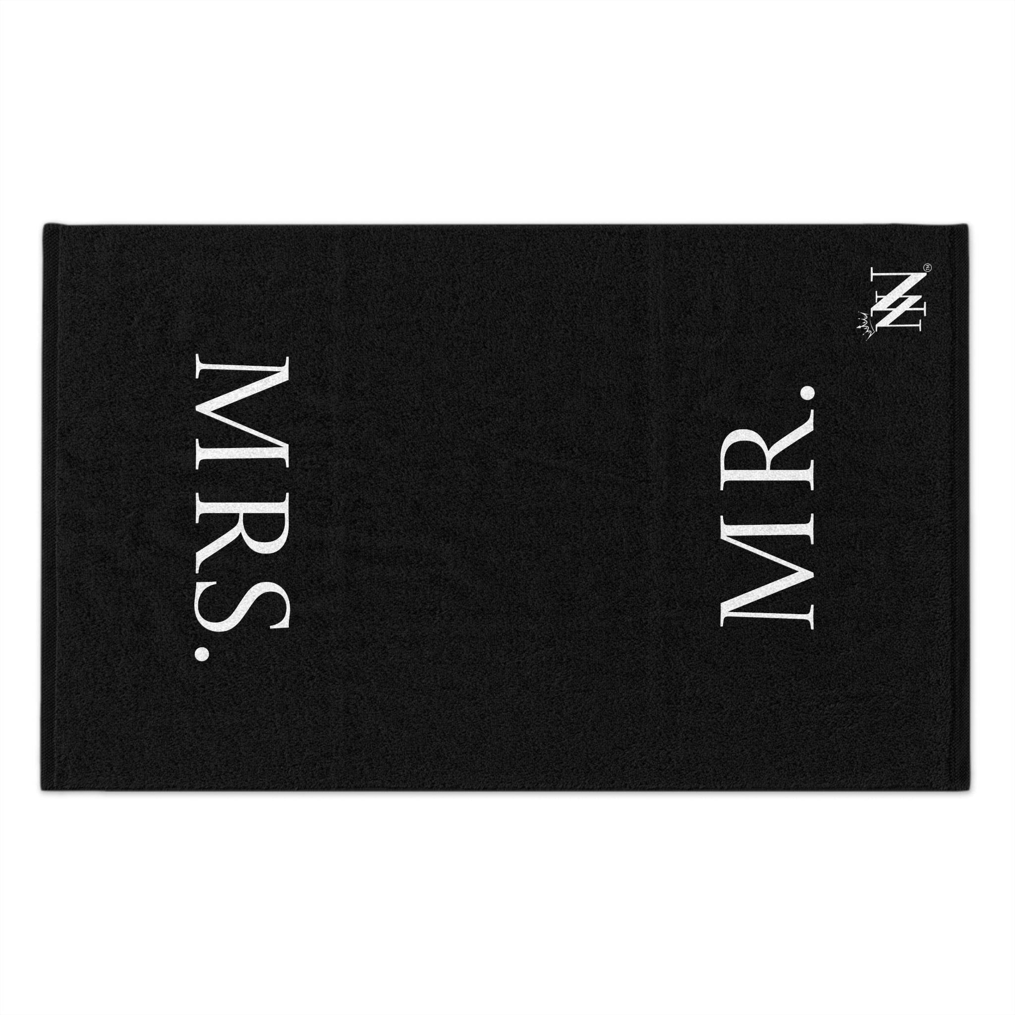 Mr. Mrs. Shareable Black Mix & Match Soft Sex Towels | Flirty Lovers’ Gifts