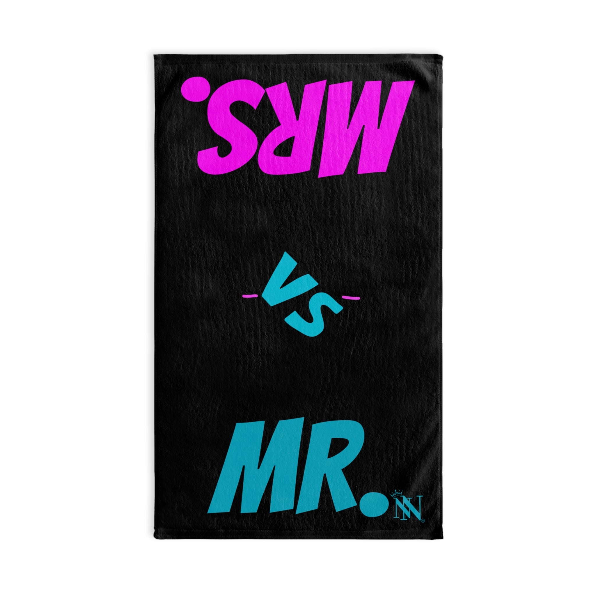 Mr. vs MRS. Shareable Black | Mix & Match Original Fun-Flirty Lovers’ Towels