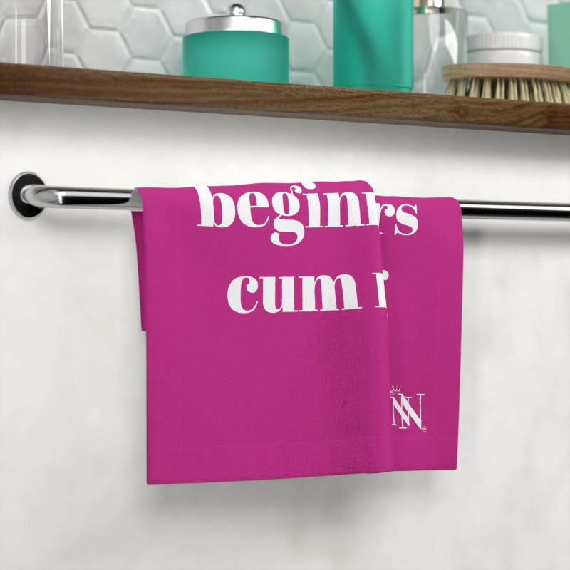 My Beginner Cum Rag Fuscia | Mix & Match Lils’ Fun-Flirty Lovers’ Towels