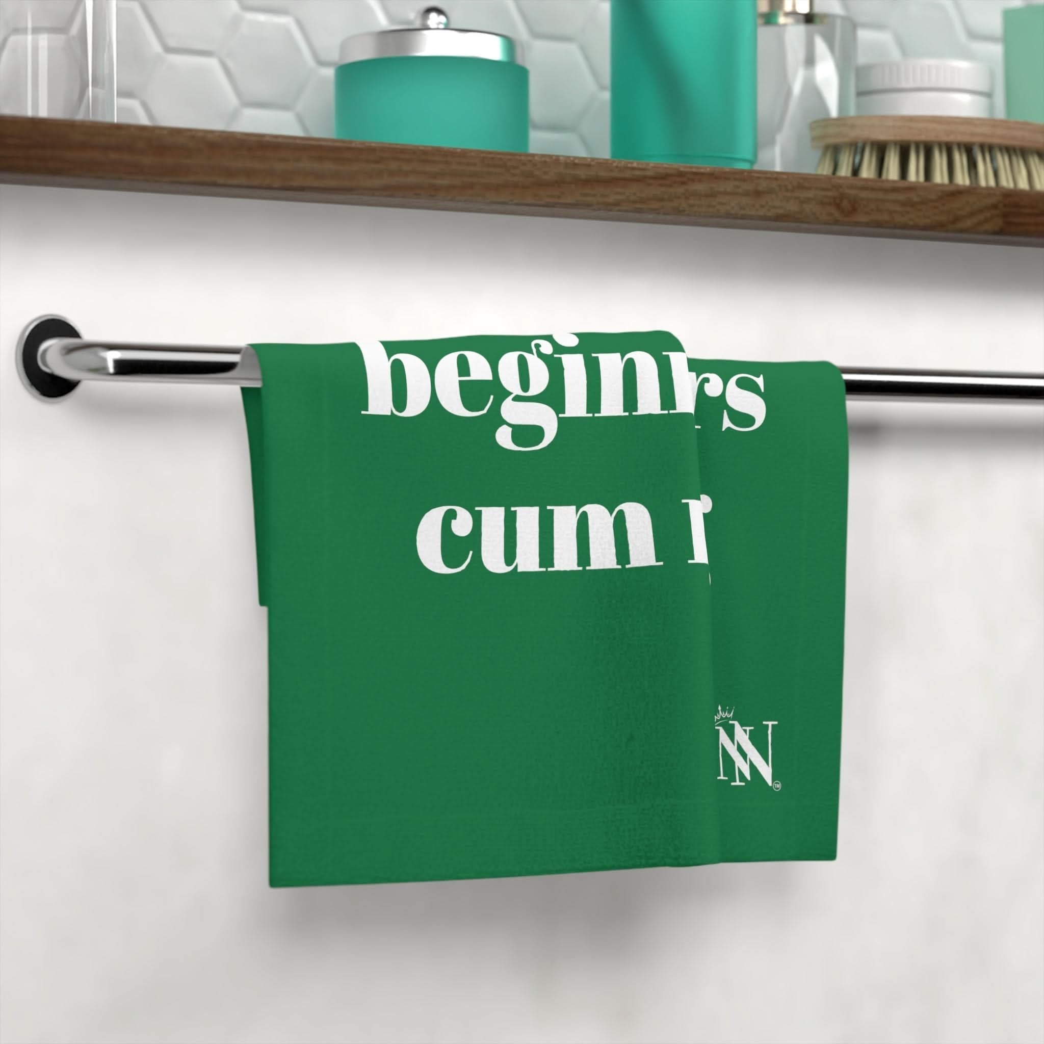 My Beginner Cum Rag Green | Mix & Match Lils’ Fun-Flirty Lovers’ Towels