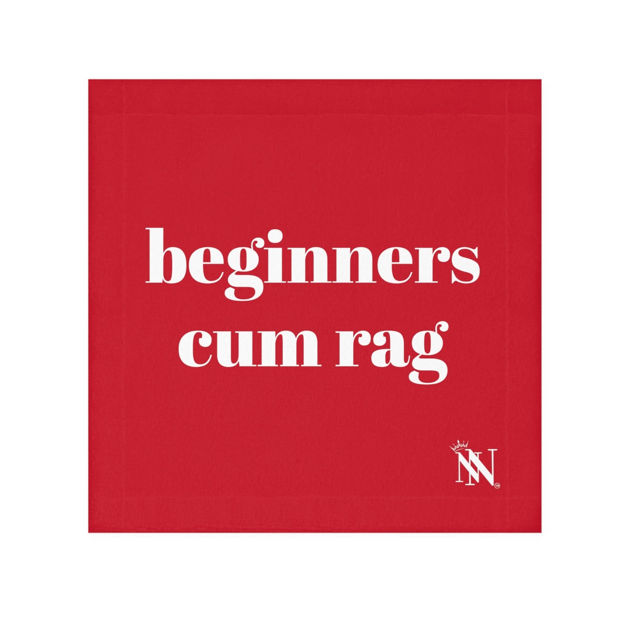 My Beginner Cum Rag Red | Mix & Match Lils’ Fun-Flirty Lovers’ Towels