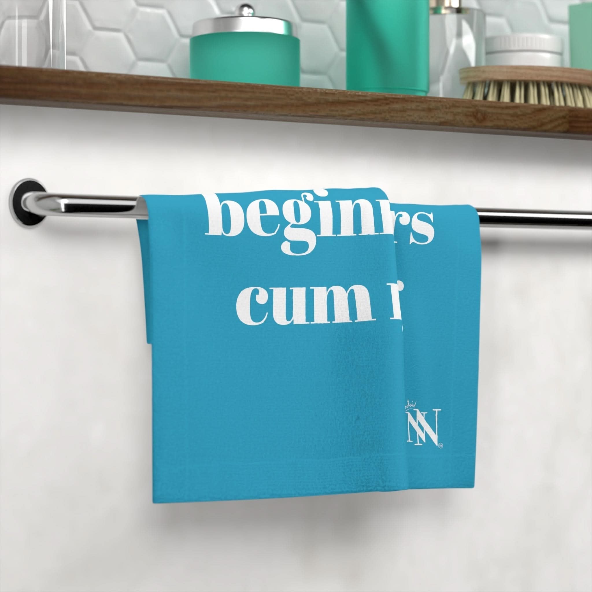 My Beginner Cum Rag Teal | Mix & Match Lils’ Fun-Flirty Lovers’ Towels