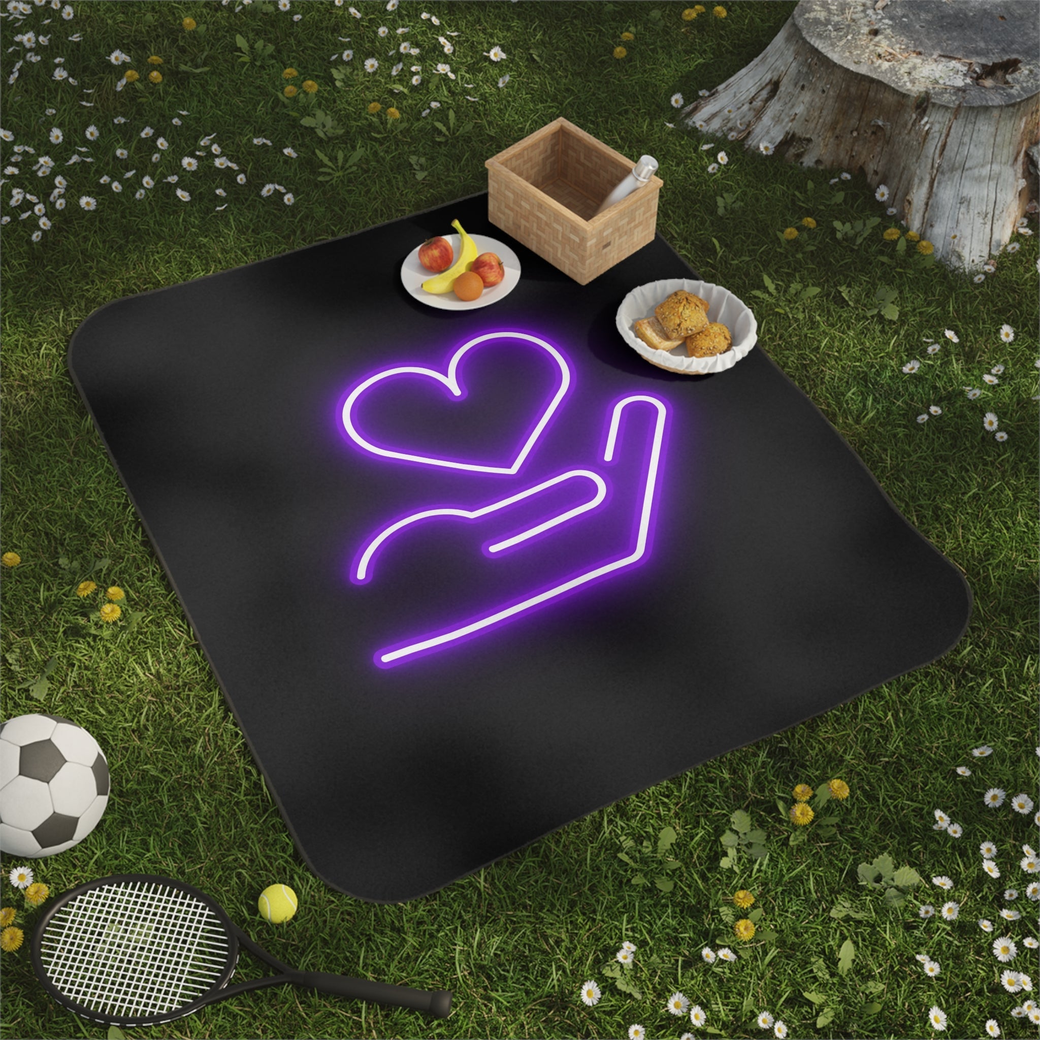 My Purple Heart in Your Hand | Mix Match Fun-Flirty Lovers’ Water-Resistant Blankets