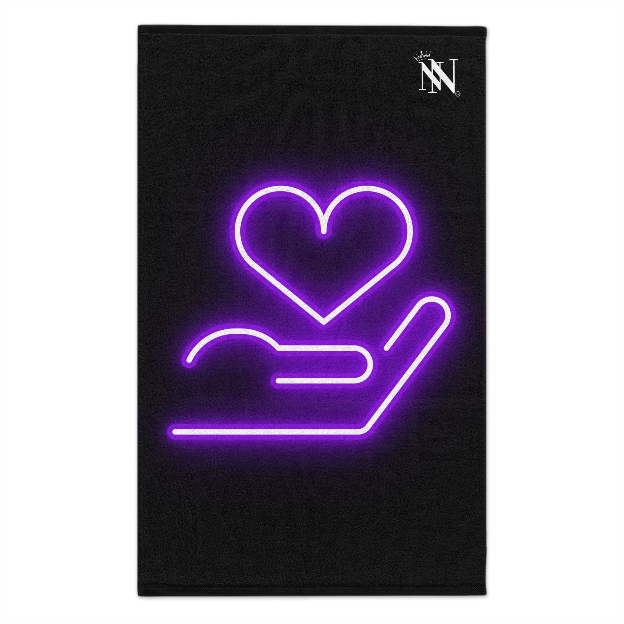 My Purple Heart in Your Hand | Mix & Match Soft Fun-Flirty Lovers’ Towels