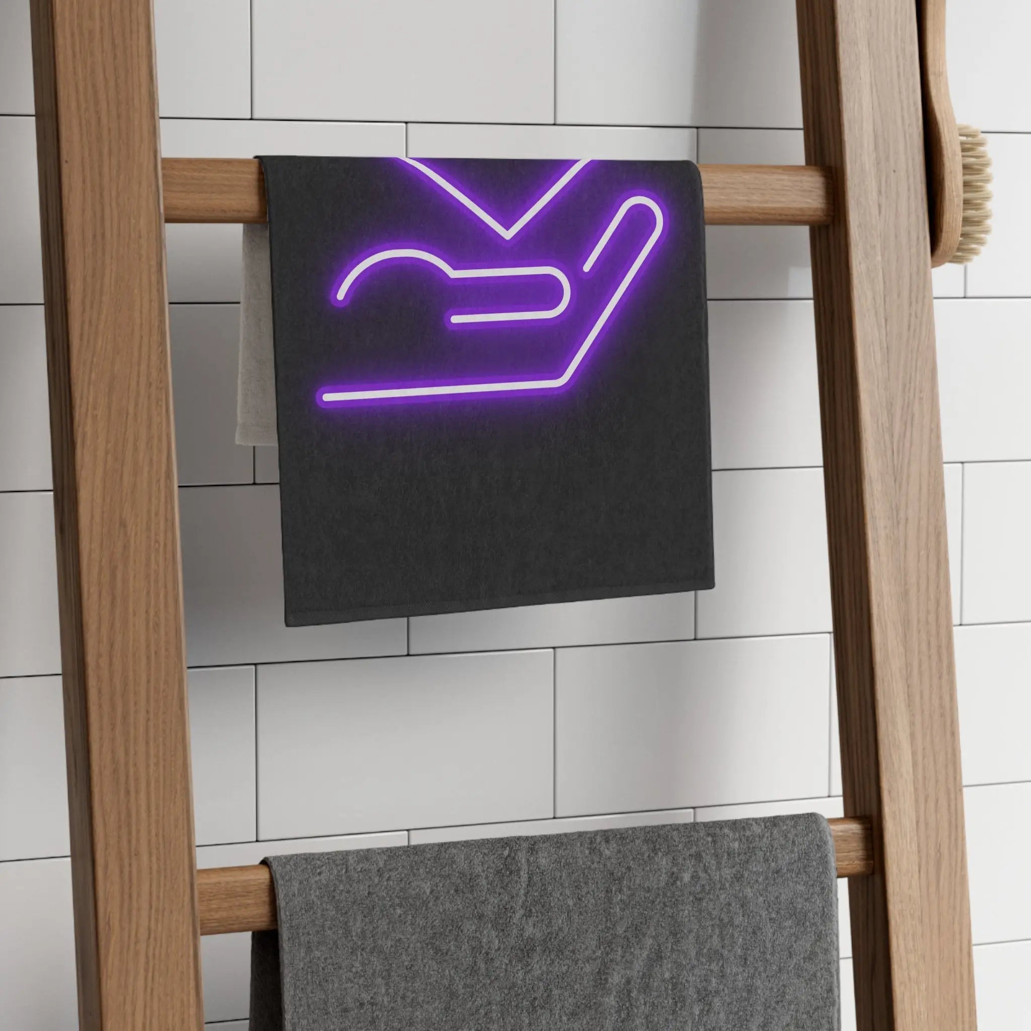 My Purple Heart in Your Hand | Mix & Match Soft Fun-Flirty Lovers’ Towels