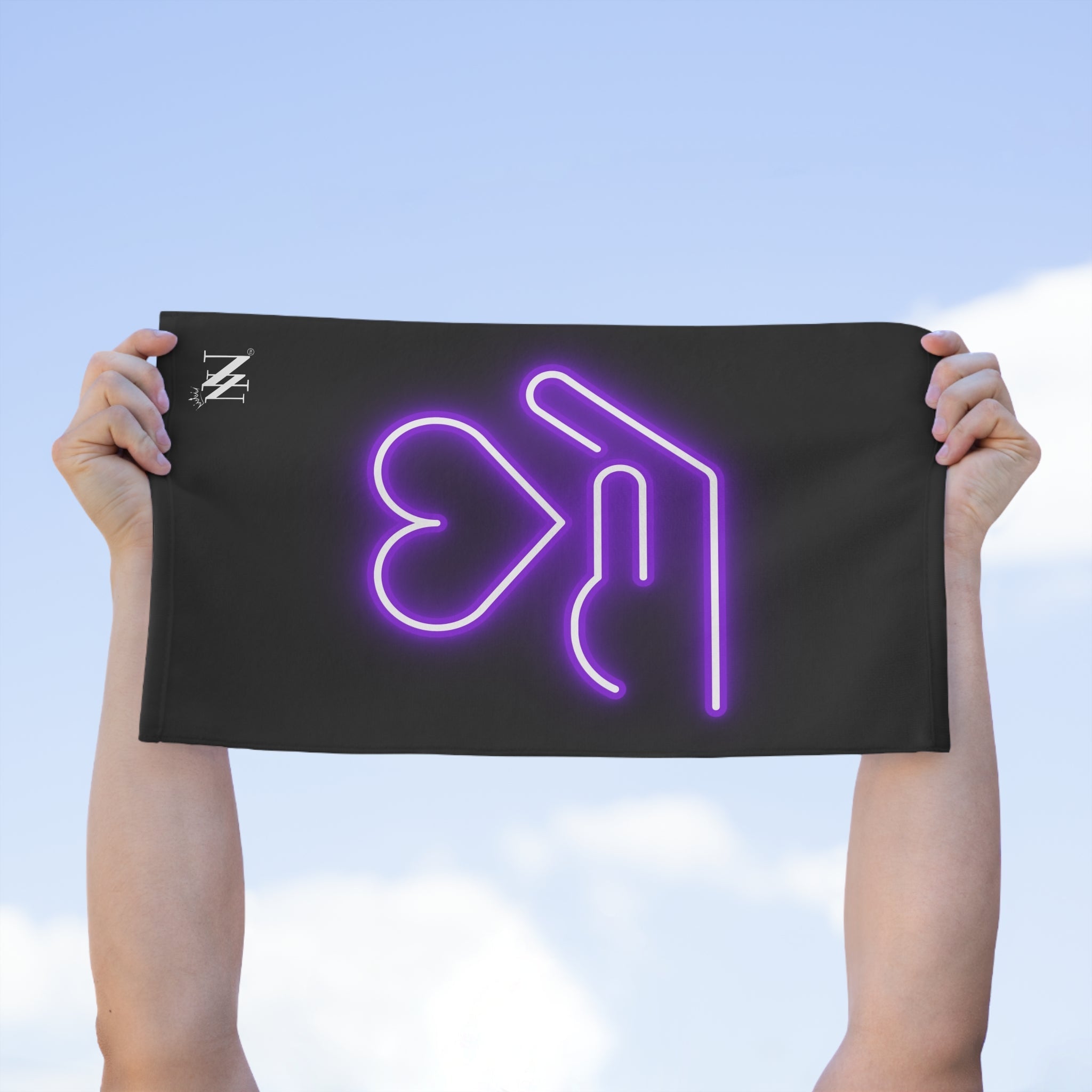 My Purple Heart in Your Hand | Mix & Match Soft Fun-Flirty Lovers’ Towels